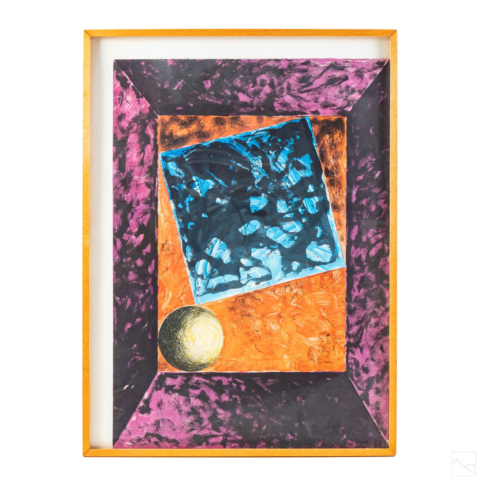 Nanette Carter b.1954 Abstract Geometric Painting (1 of 5)