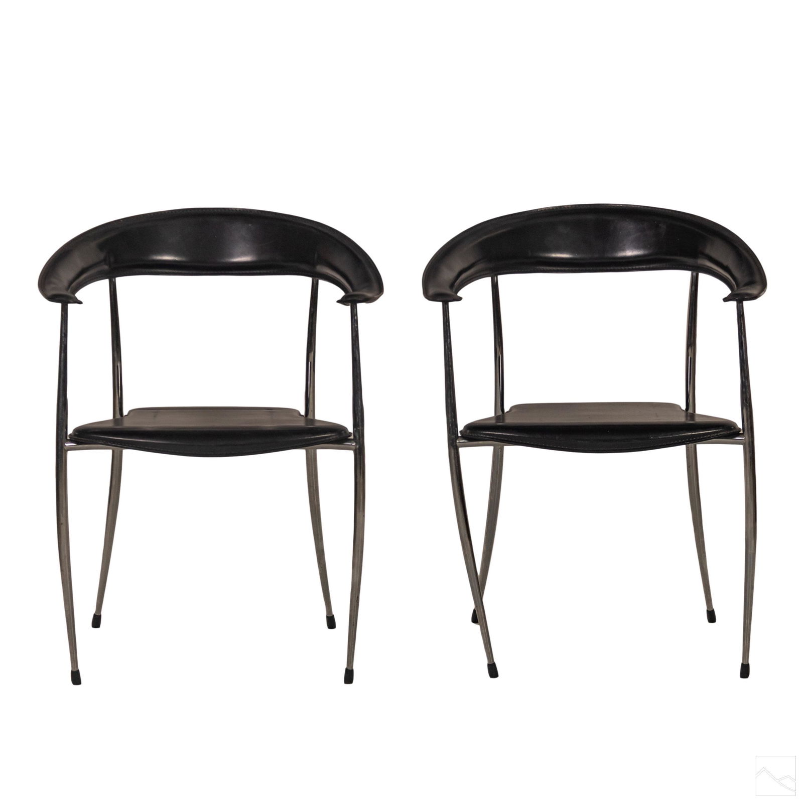 ARPER Italian Mid Century Chrome Dining Chairs (4) (1 of 6)