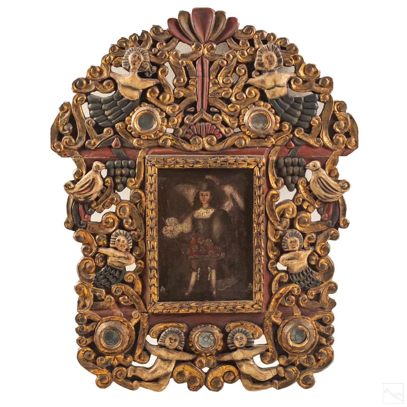 Cuzco School Spanish Colonial Portrait Painting (1 of 6)