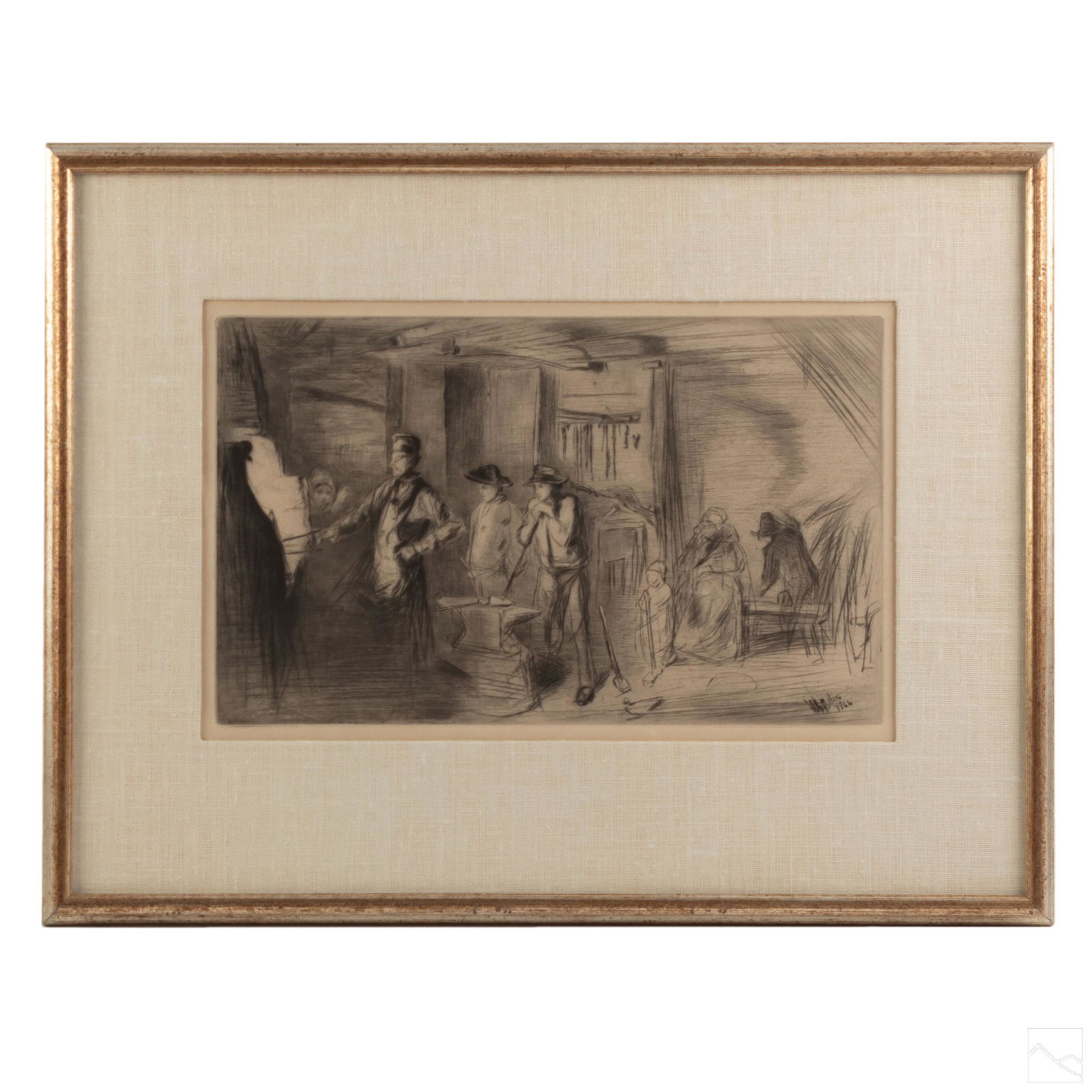 James McNeill Whistler The Forge Drypoint Etching (1 of 5)