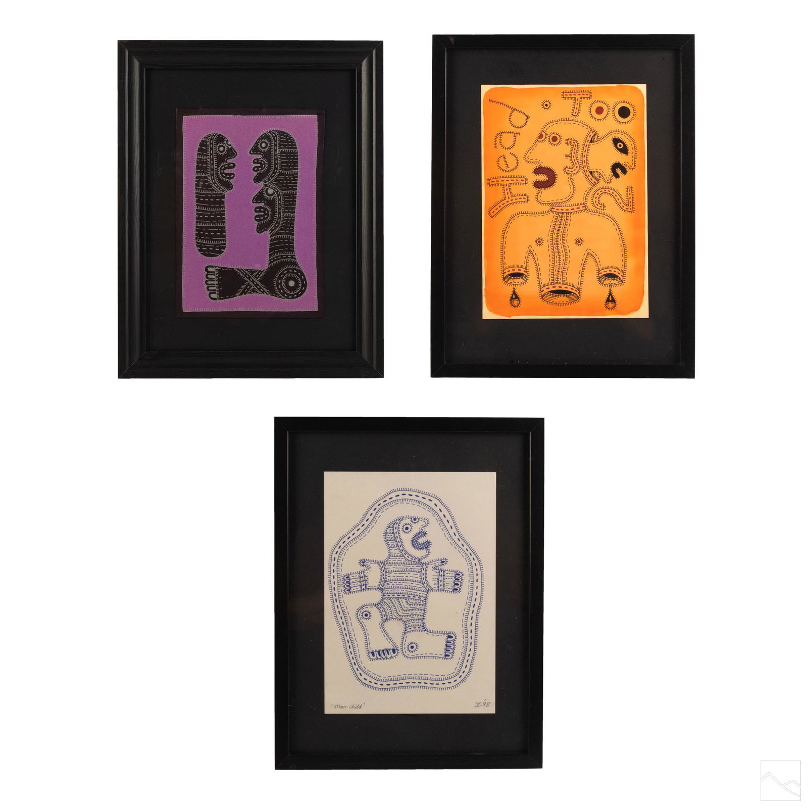 Ian Pyper b1941 Abstract Works On Paper Collection (1 of 8)