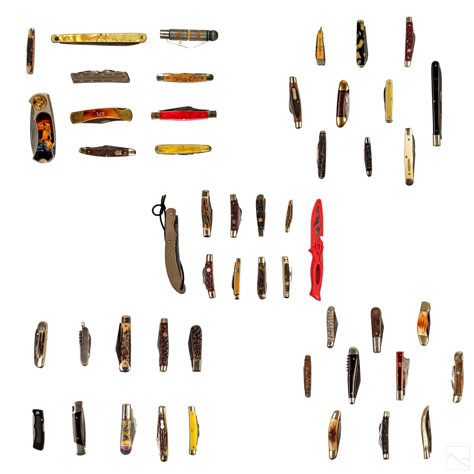 Estate Knife Collection (50) Folding Pocket Knives (1 of 6)