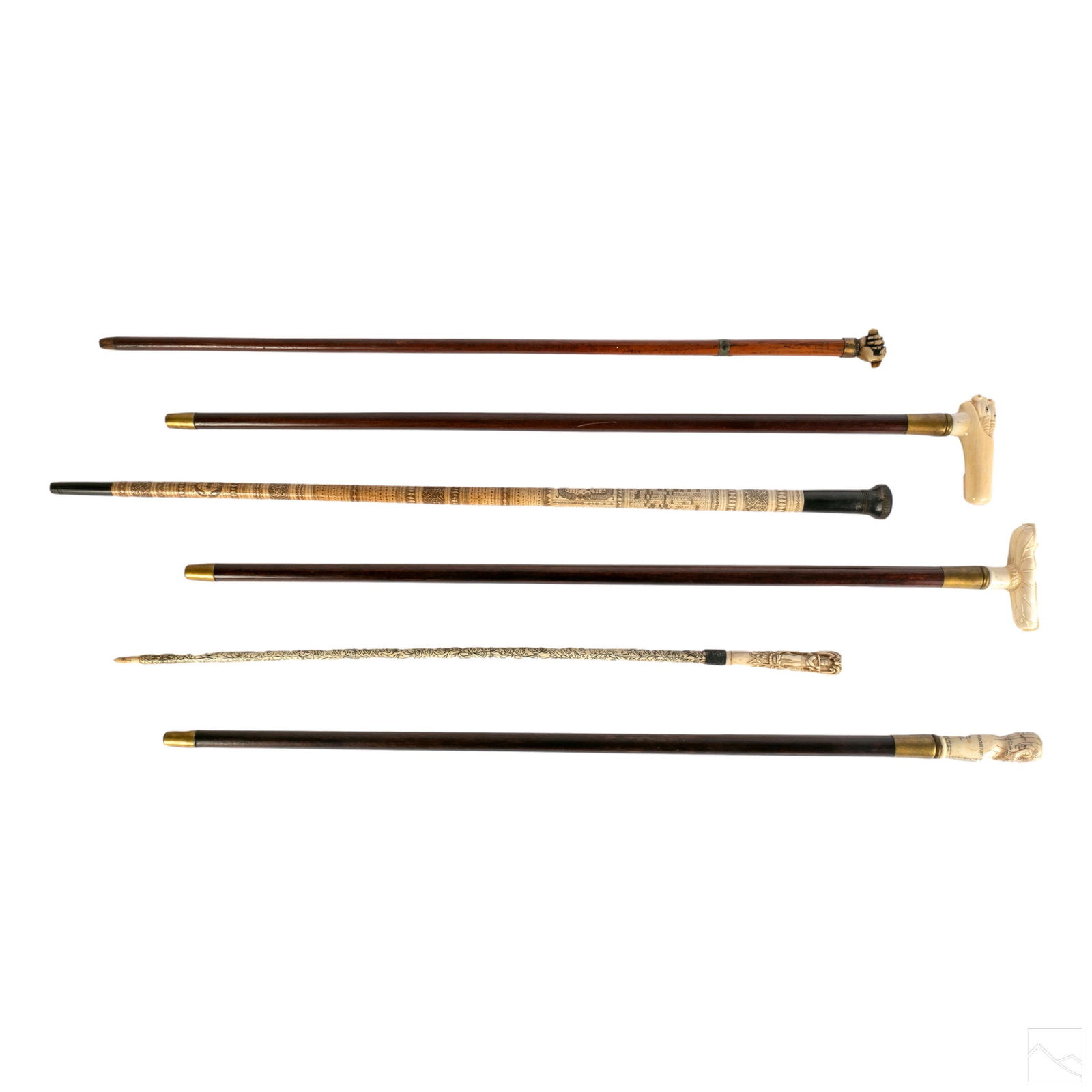 Antique Hand Carved Walking Stick Canes Collection (1 of 7)