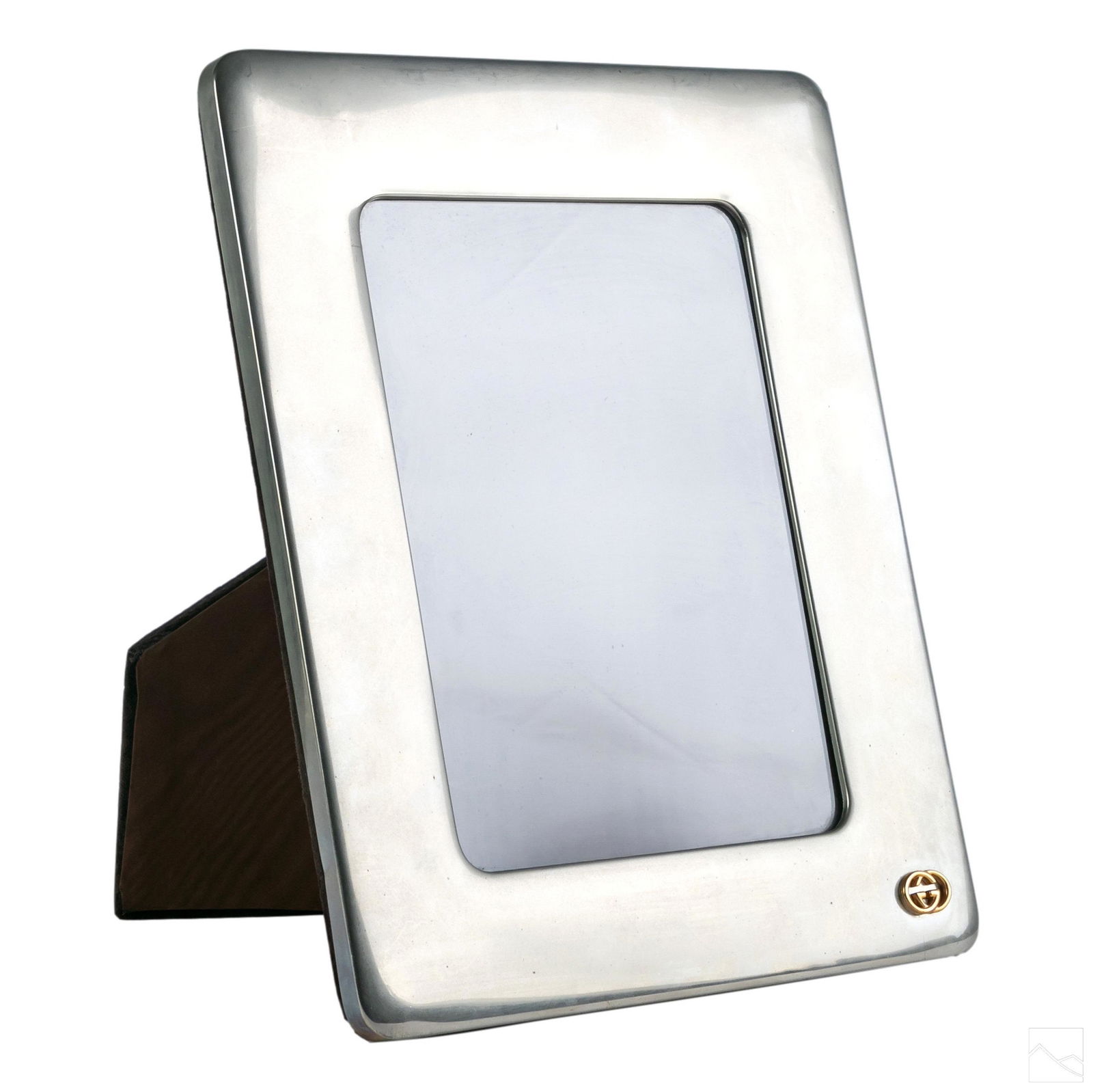 Gucci Designer Chrome Photo 9" x 7" Picture Frame (1 of 6)