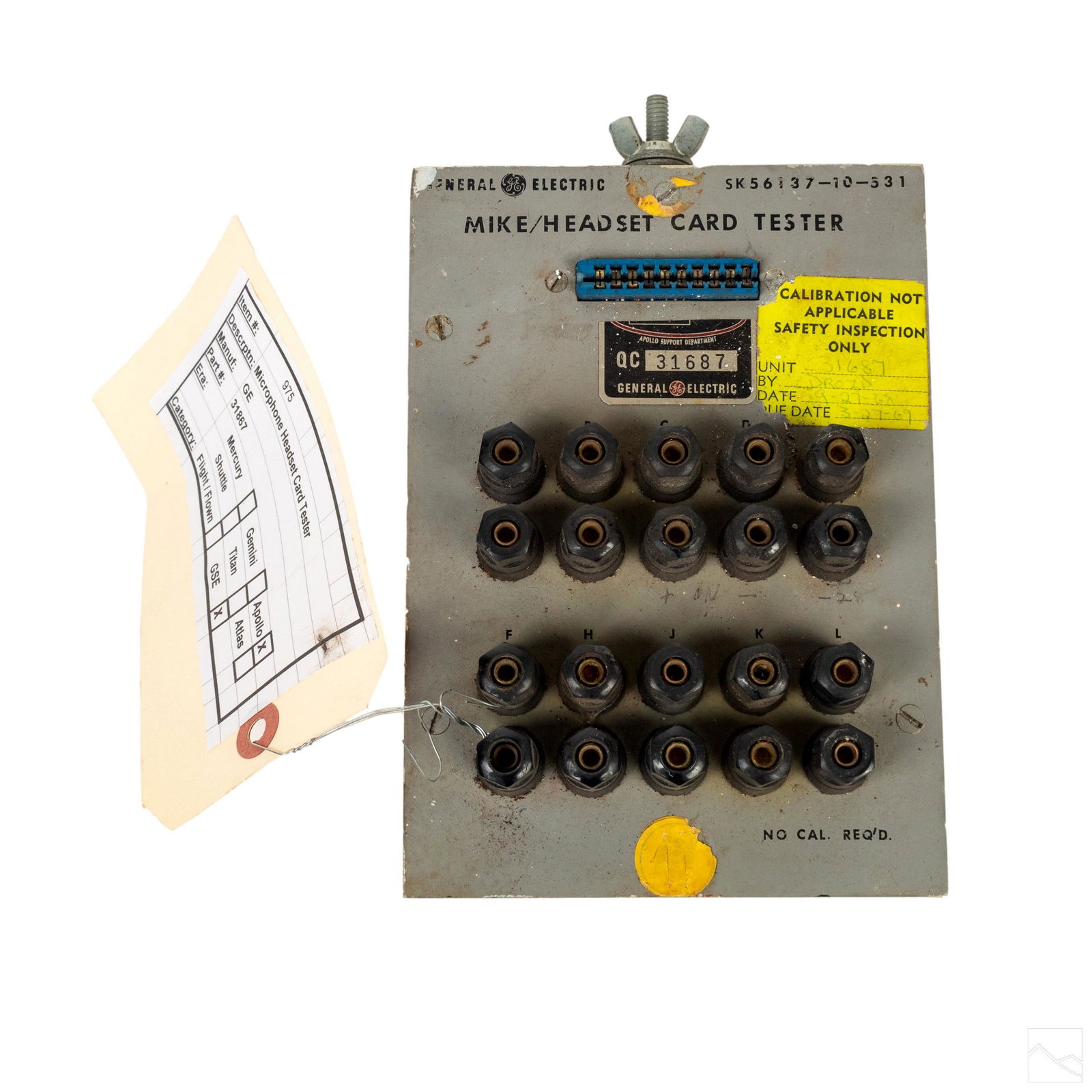 NASA Apollo Mission Microphone Headset Card Tester (1 of 5)