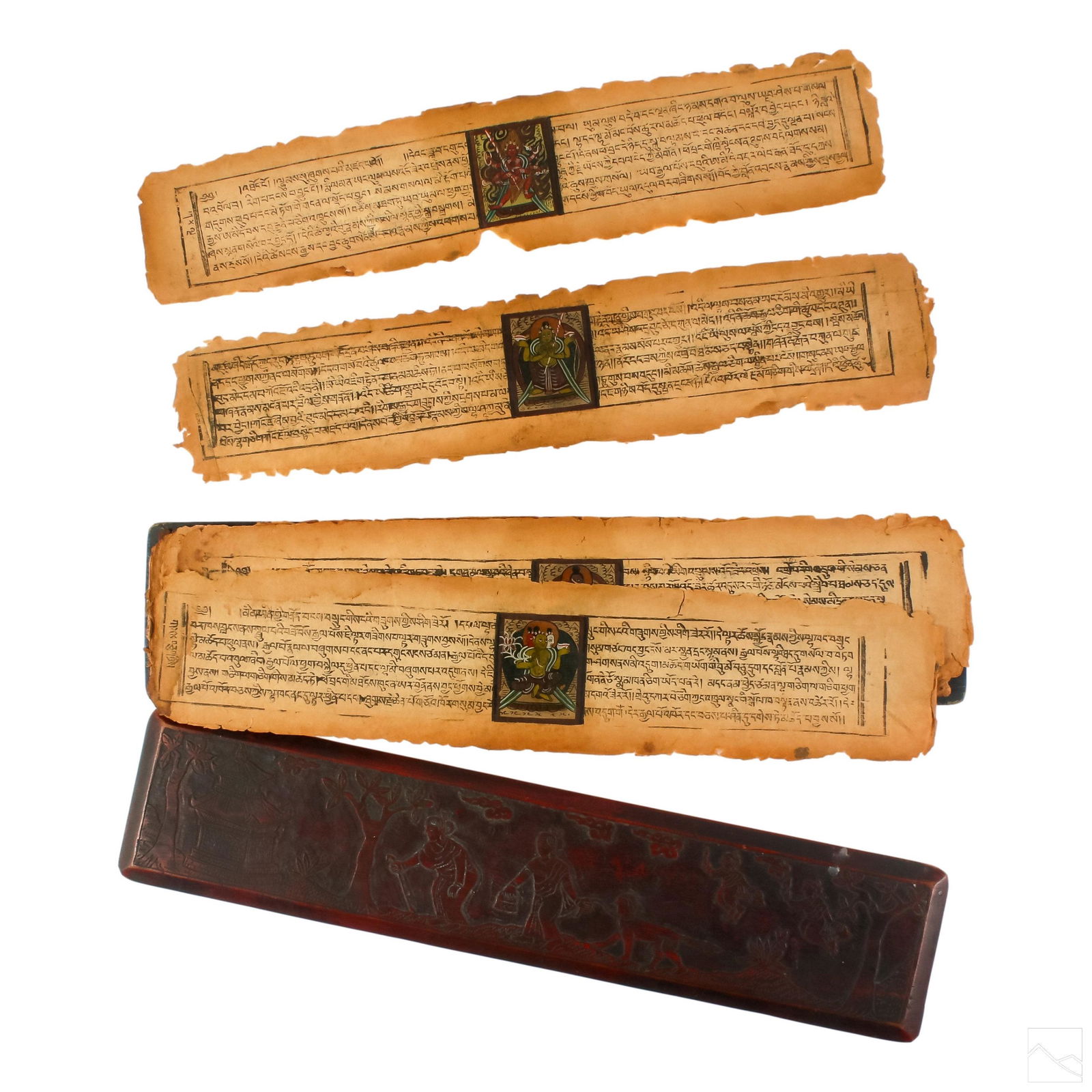 Burmese Illuminated Antique 15 Page Manuscript (1 of 8)