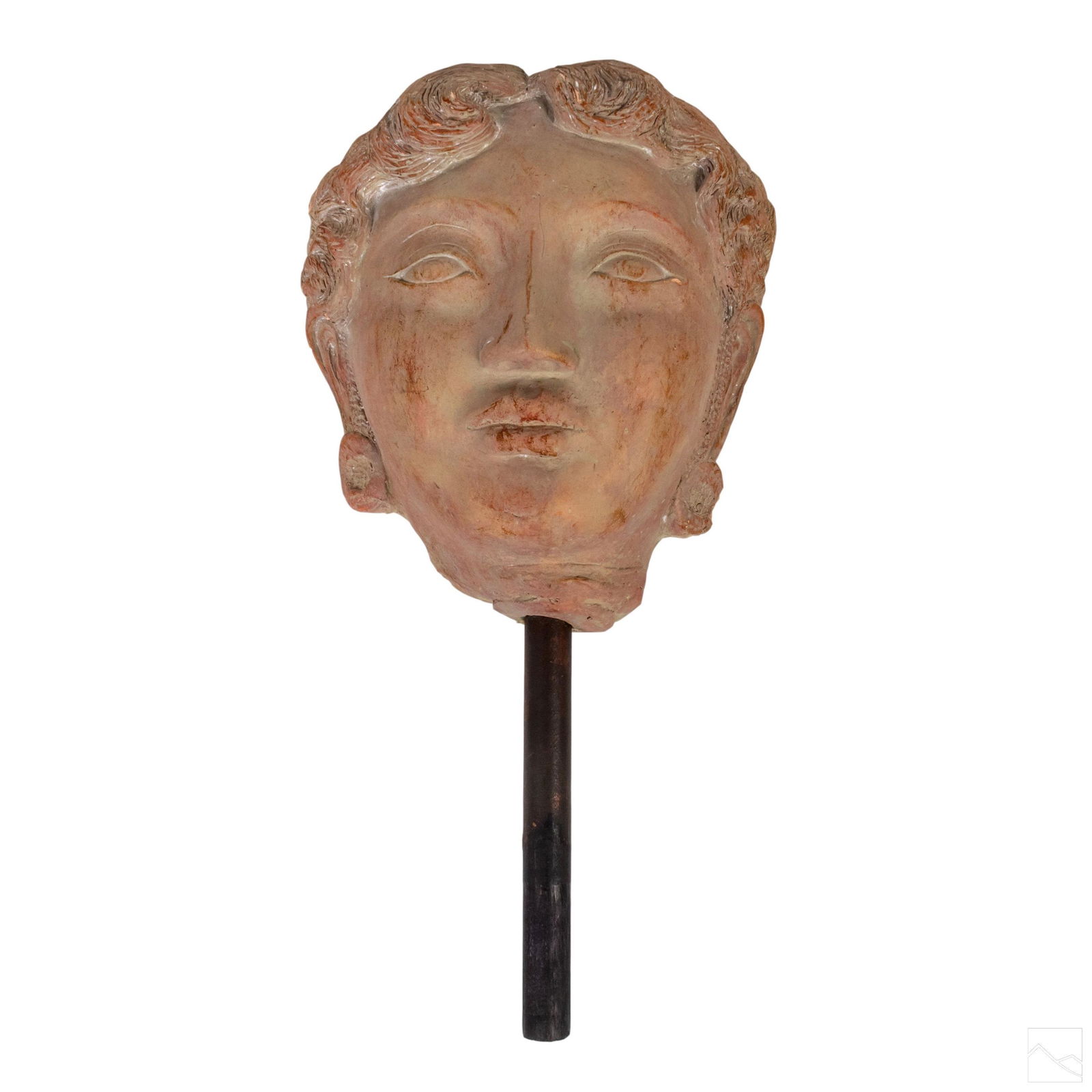 Asian Export Composition Stone Buddha Head Statue (1 of 5)