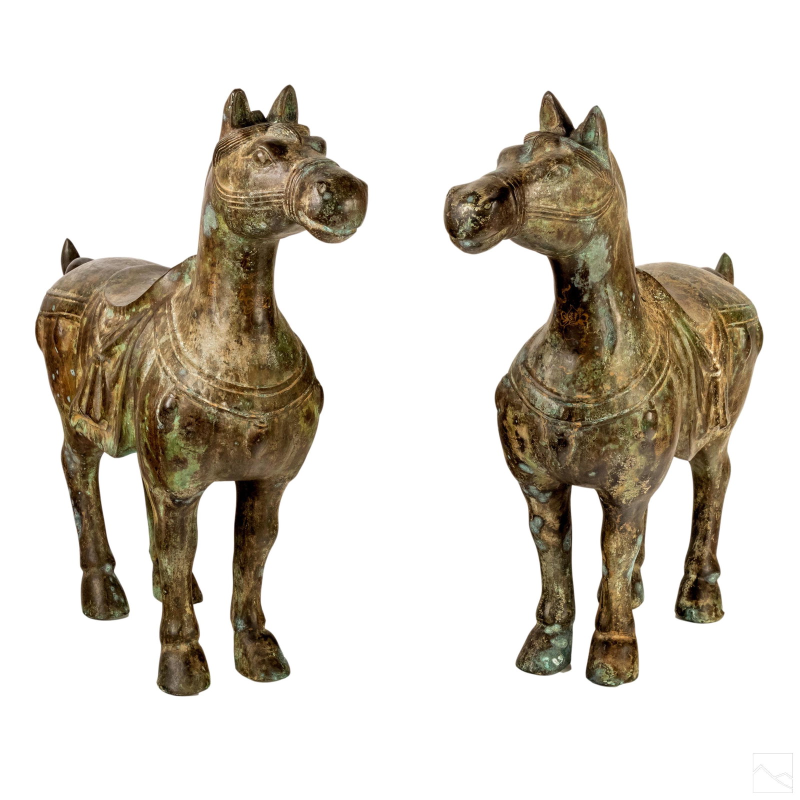 Chinese Pair of Tang Dynasty Style Horse Figurines (1 of 6)