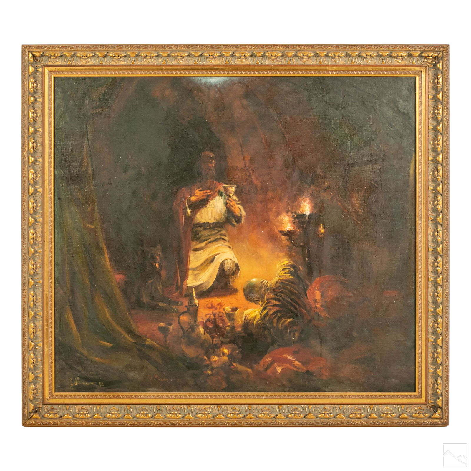 King Arthur "The Fisher King" Knight Oil Painting (1 of 7)