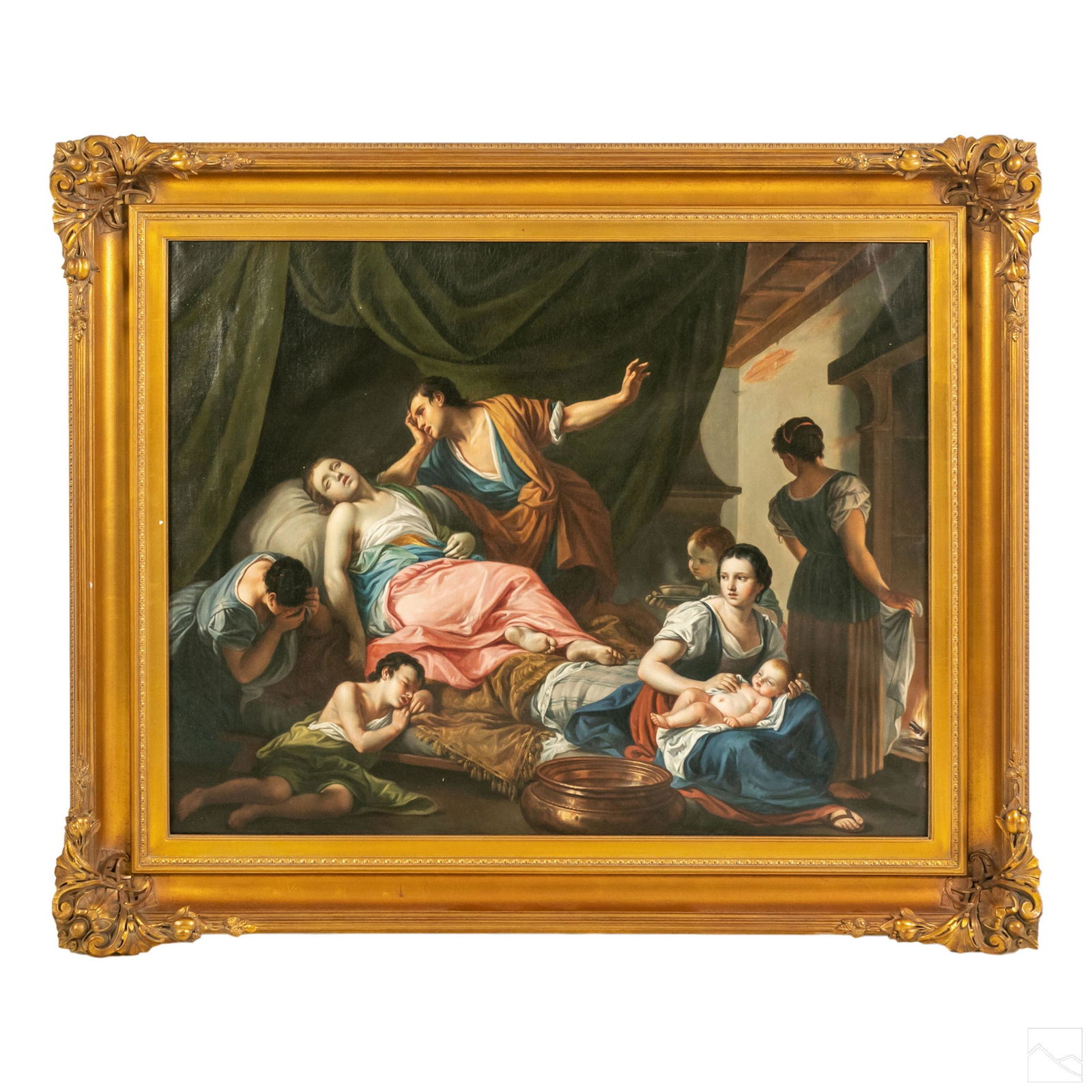 Venetian School Style Antique Figural Art Painting (1 of 6)