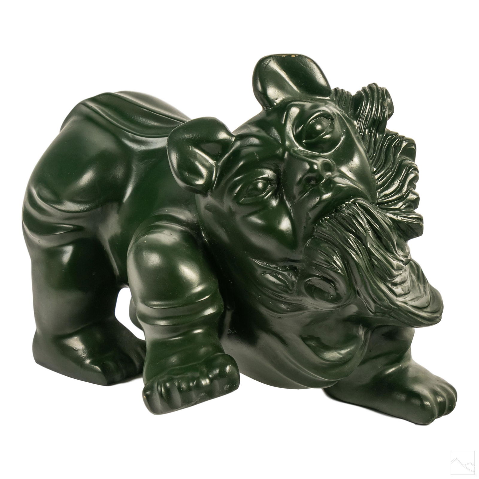 Tilsa (20C) Peruvian Abstract Bronze Dog Sculpture (1 of 6)