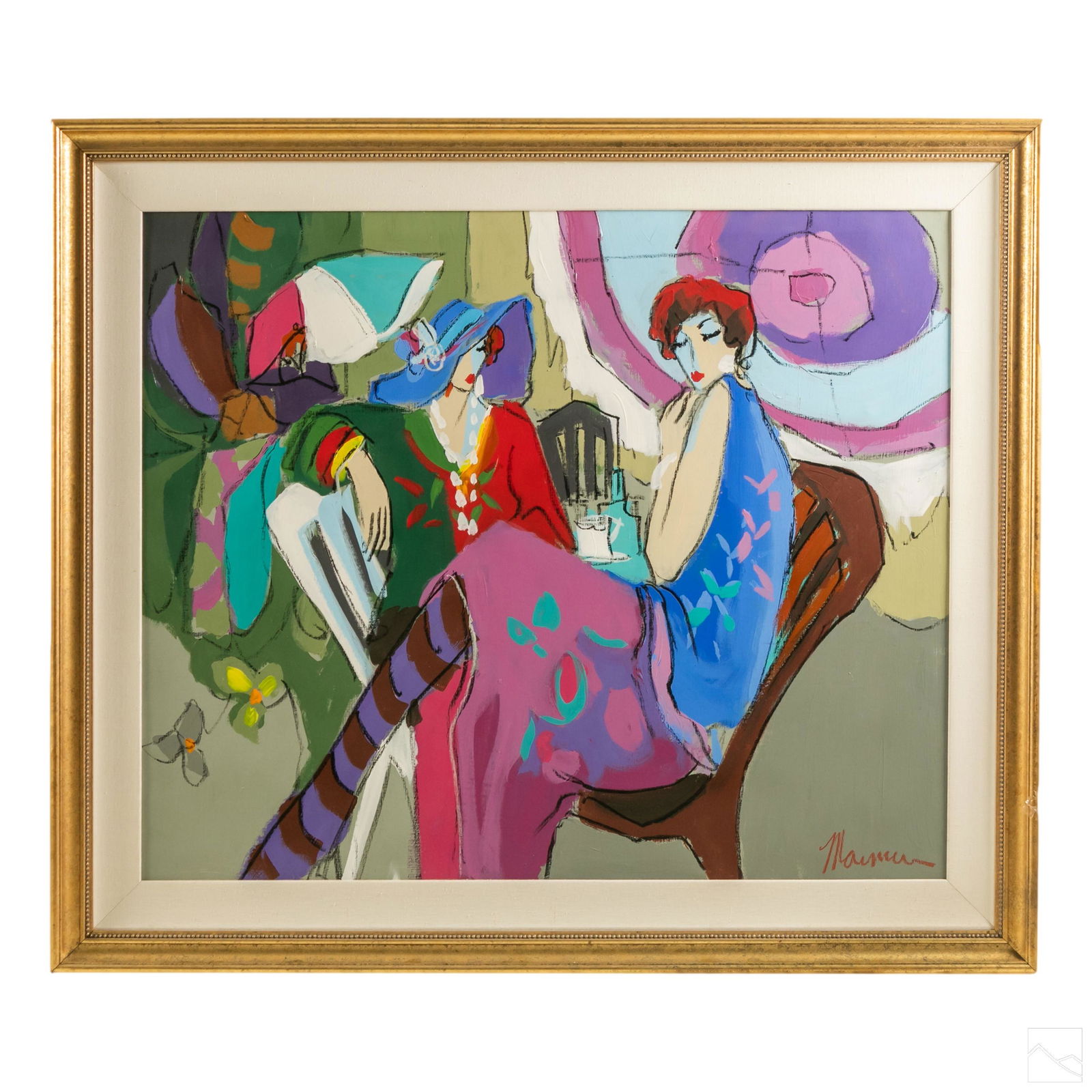 Isaac Maimon b1951 Abstract Impressionist Painting (1 of 6)