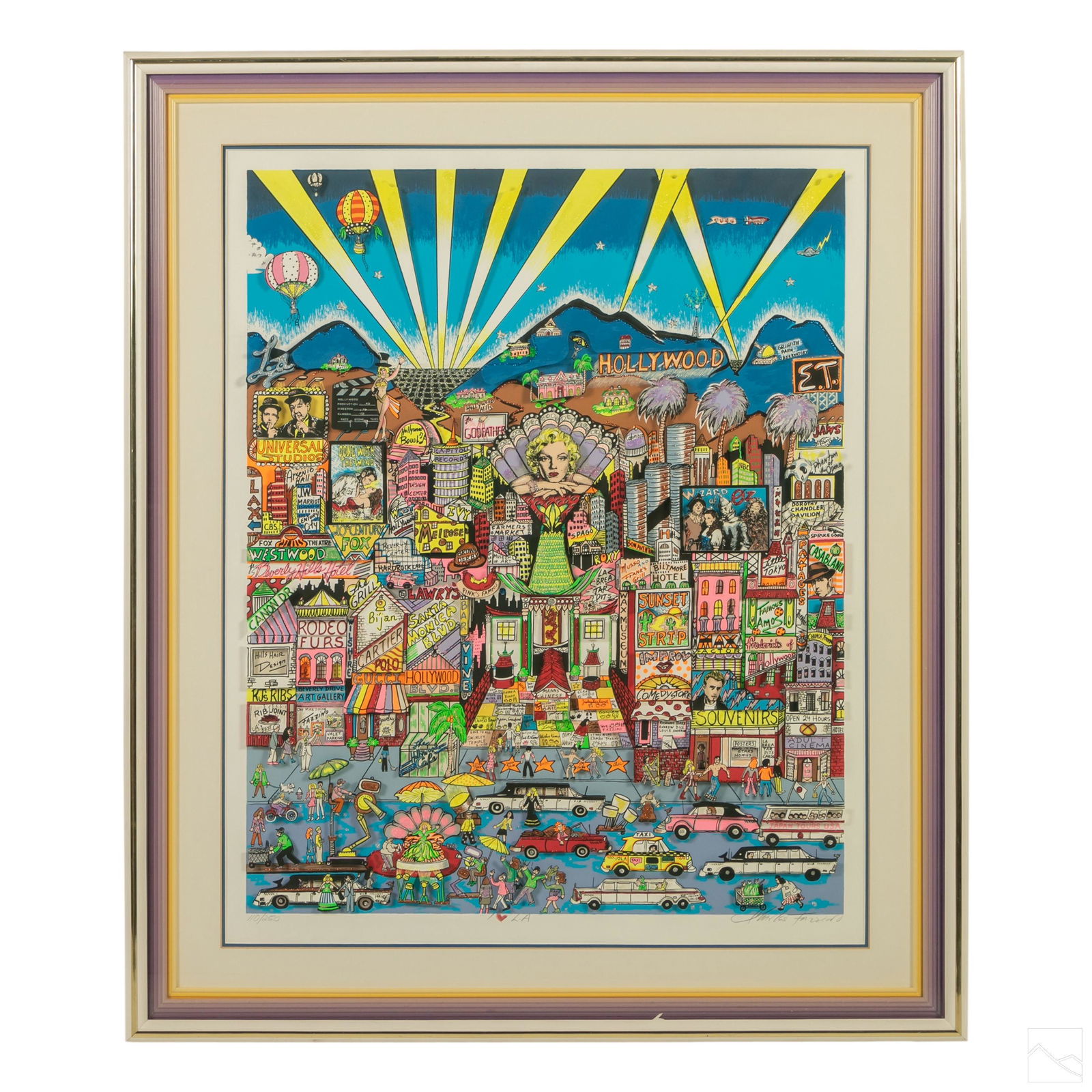 Charles Fazzino b.1955 3-D Pop Art Urban Landscape (1 of 8)