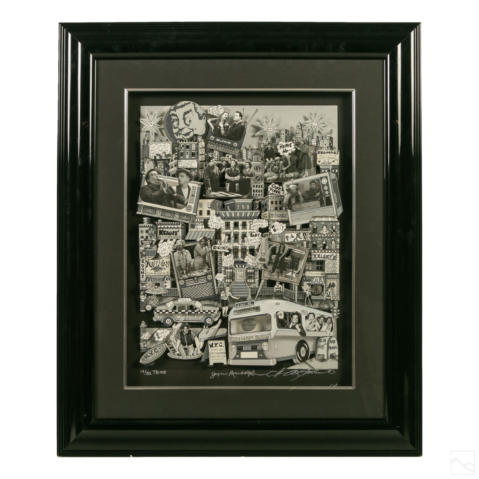 Charles Fazzino b.1955 The Honeymooners 3D Pop Art (1 of 7)