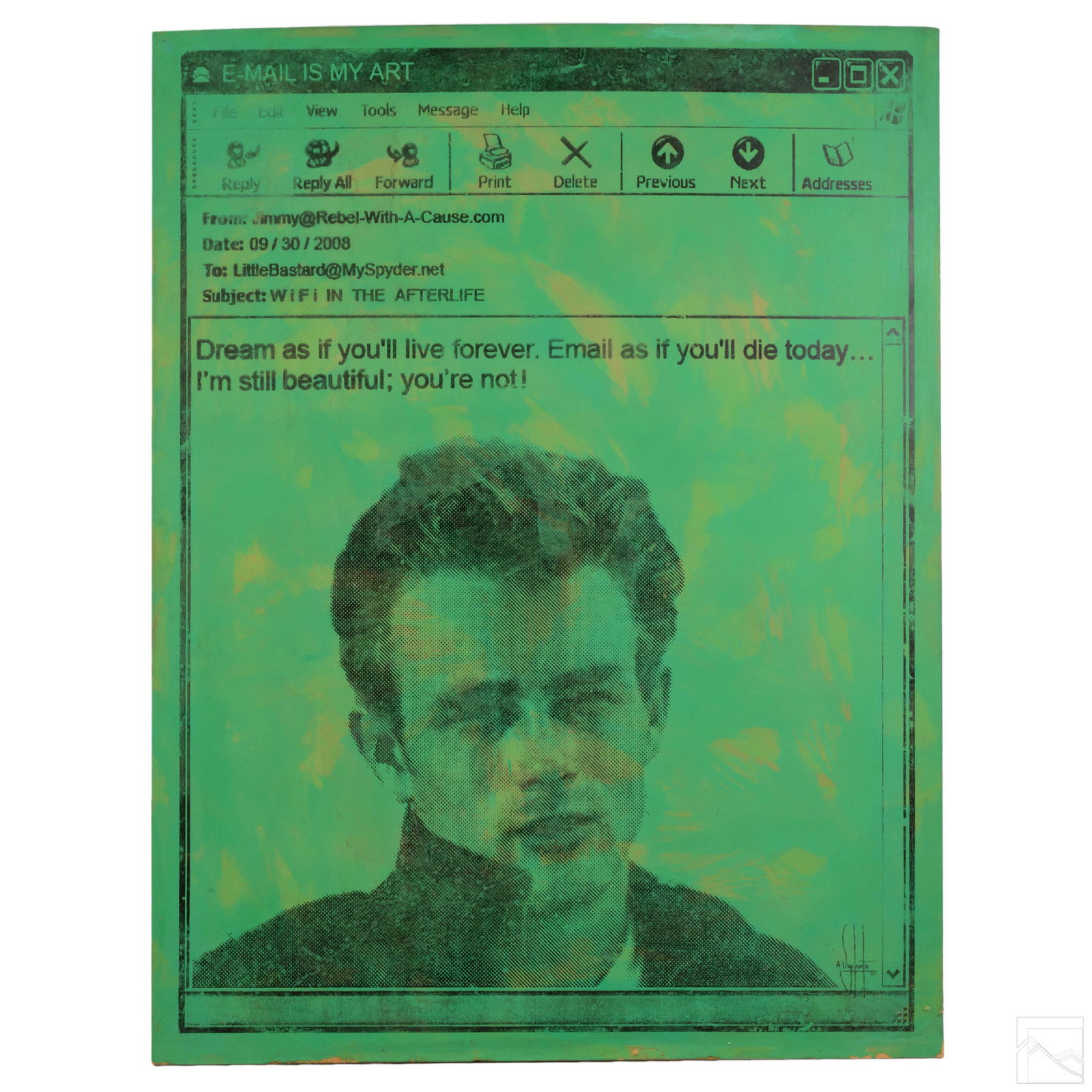 A. Vigilante b.1964 LG James Dean Pop Art Painting (1 of 5)