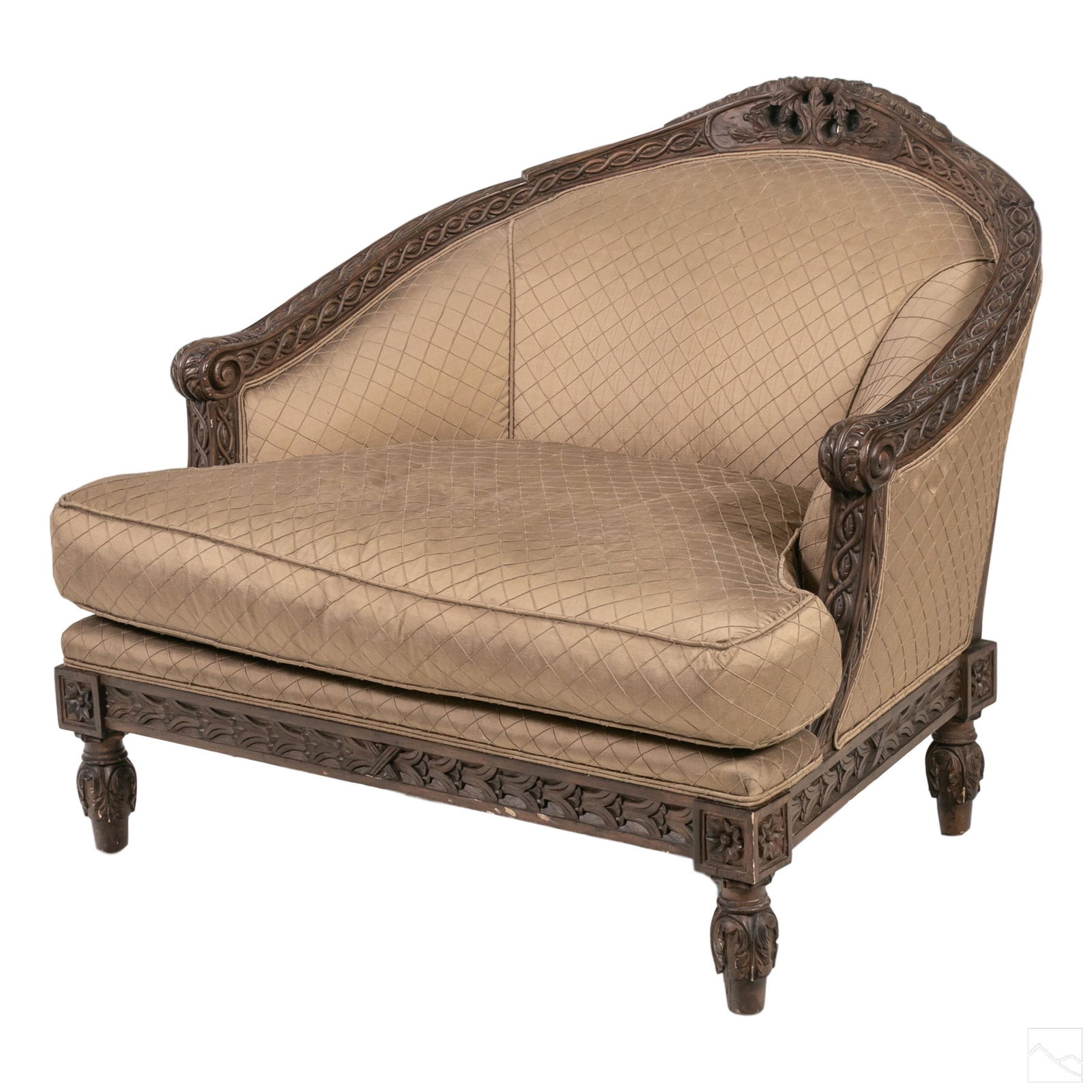 Oversized Upholstered Rock Star Throne Club Chair (1 of 9)