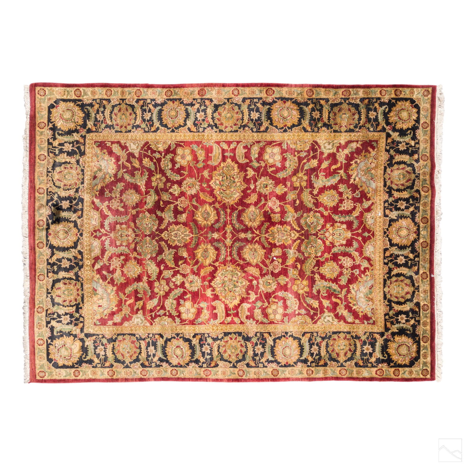 Gothic Revival 12' Burgundy Rectangular Carpet Rug (1 of 4)