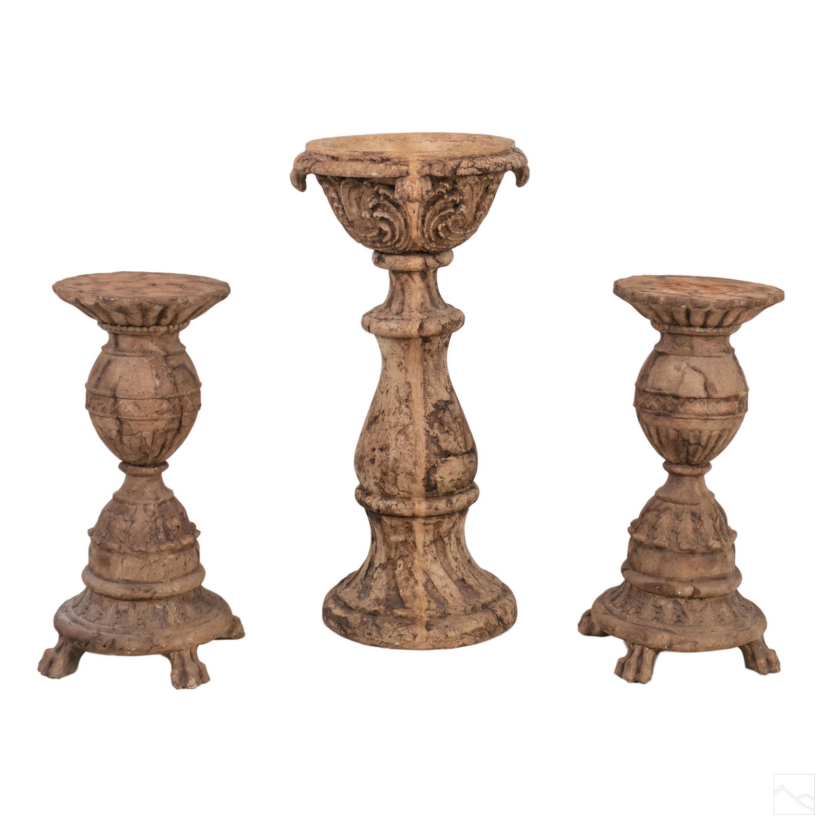 Architecture Pedestal & Bird Bath Jardiniere Group (1 of 6)