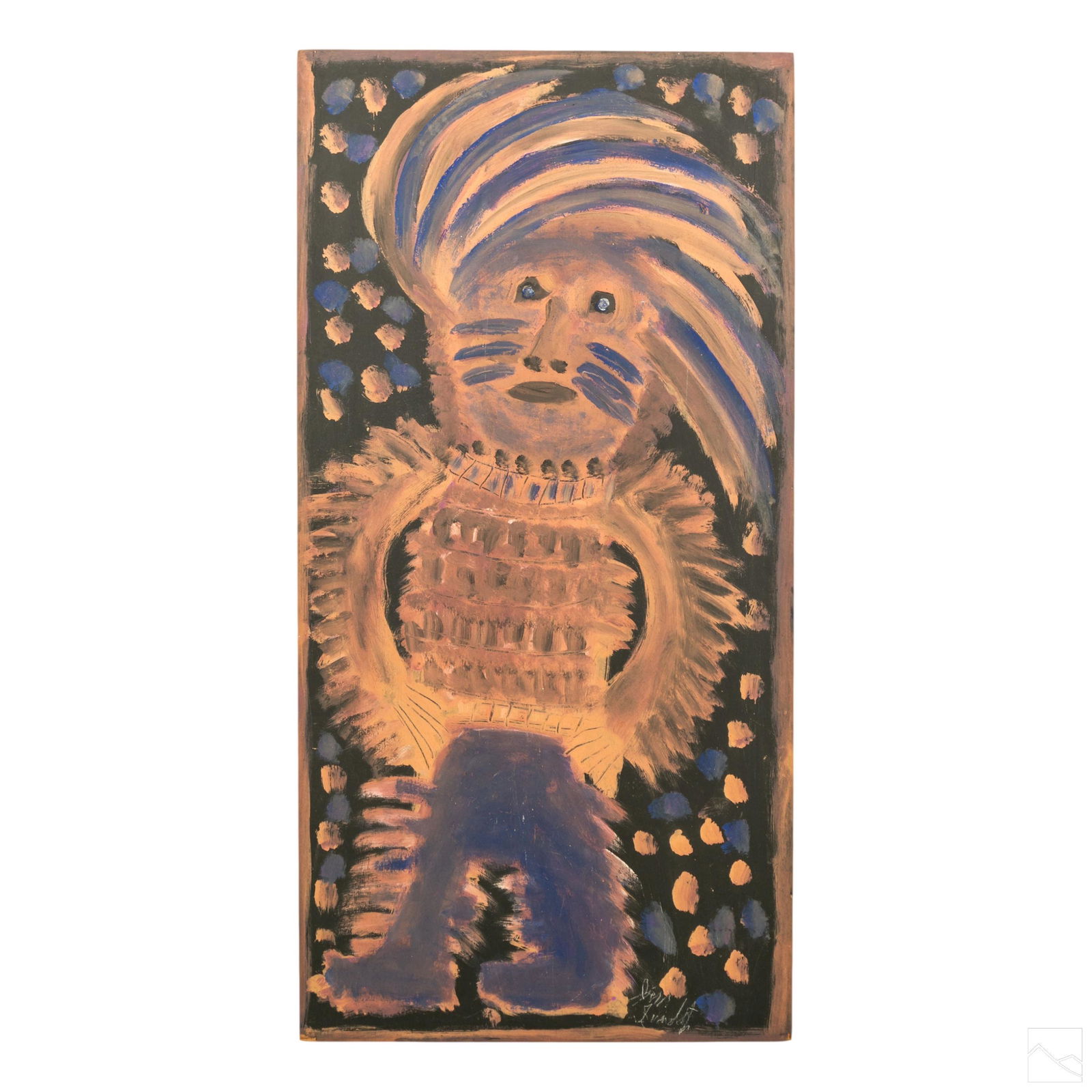 Jimmy Lee Sudduth 1910-2007 Folk Art Mud Painting (1 of 5)