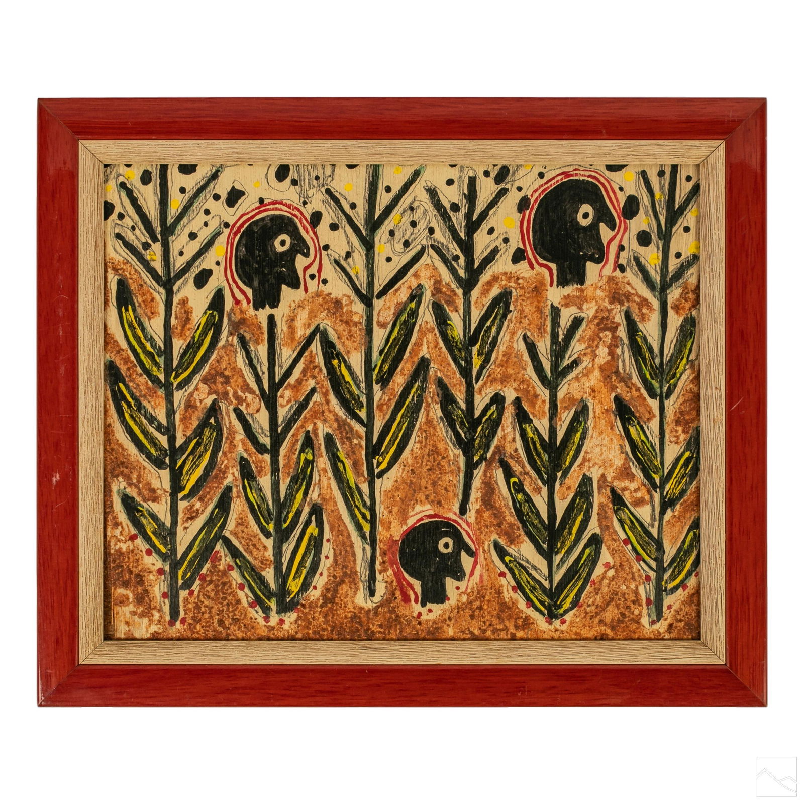 Steven Red Mud Chandler Outsider Folk Art Painting (1 of 4)