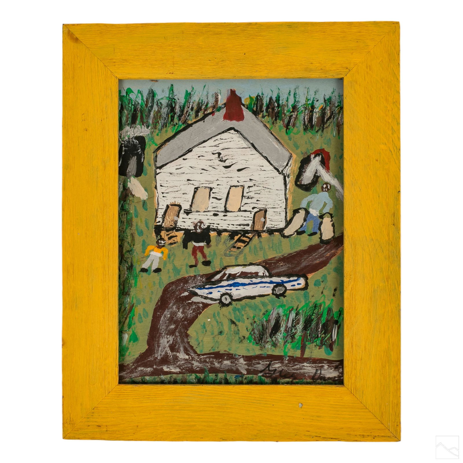 Gregory Davis American Outsider Folk Art Painting (1 of 5)