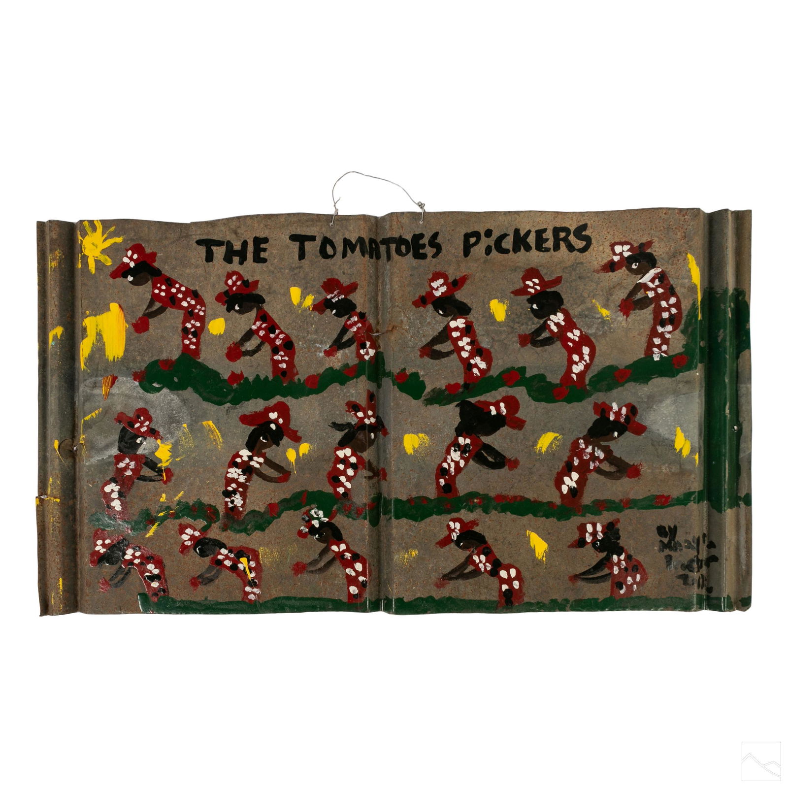 Missionary Mary Proctor Outsider Folk Art Painting (1 of 5)