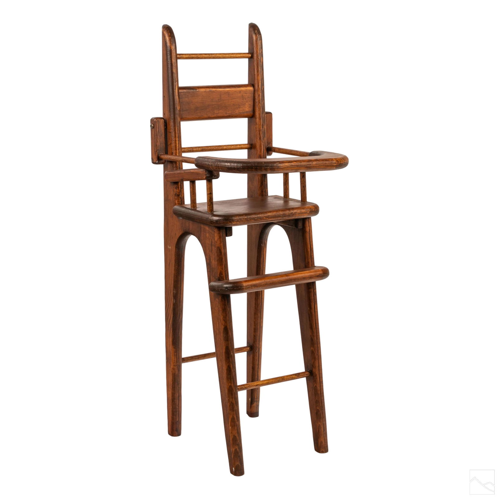 Antique American Maple Wood Dolls High Chair (1 of 6)
