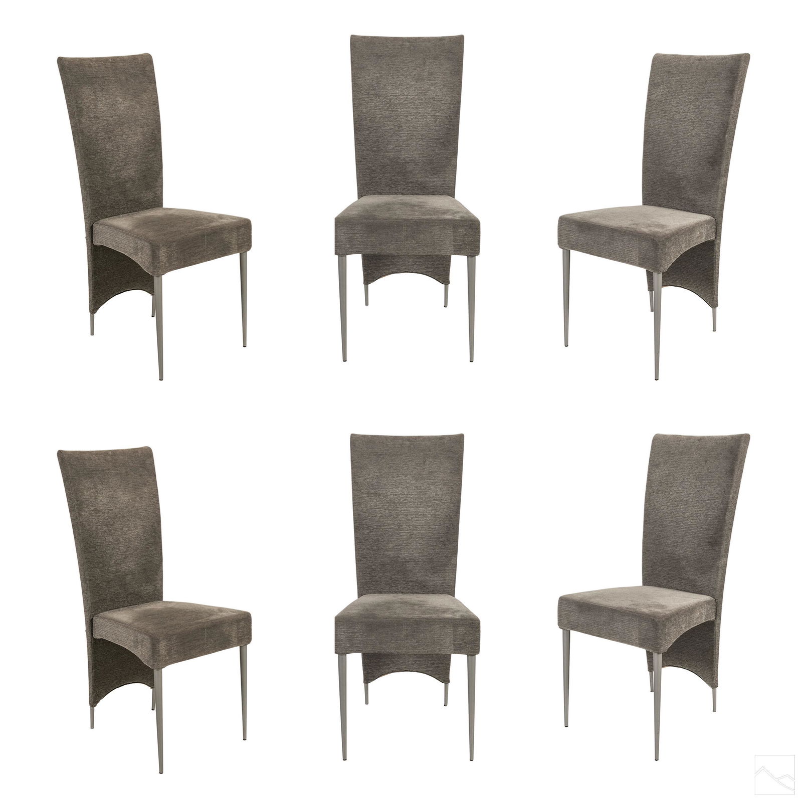 Cattelan Italia Gray Dining Room Chairs Set of 6 (1 of 9)