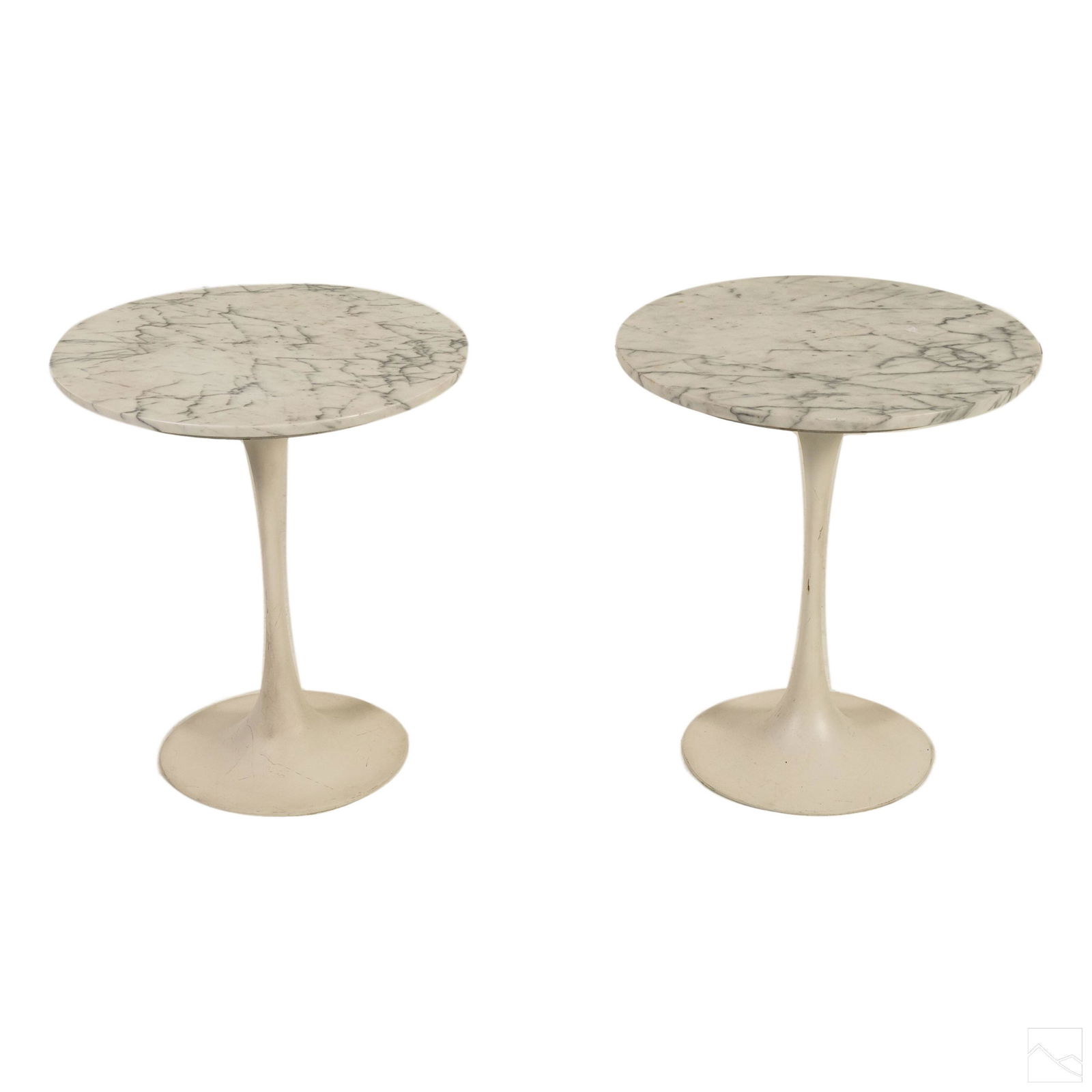 Eero Saarinen for Knoll Marble Top Side Table Pair (1 of 7)