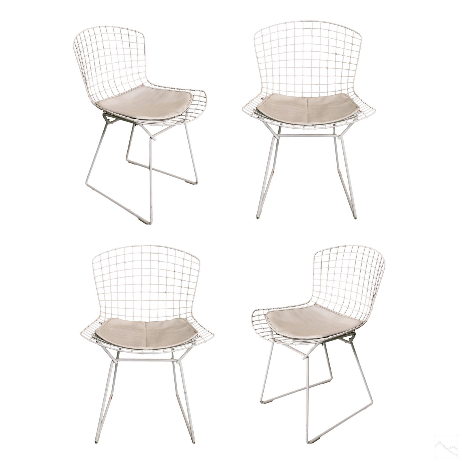 Harry Bertoia for Knoll White Side Chairs Set of 4 (1 of 6)