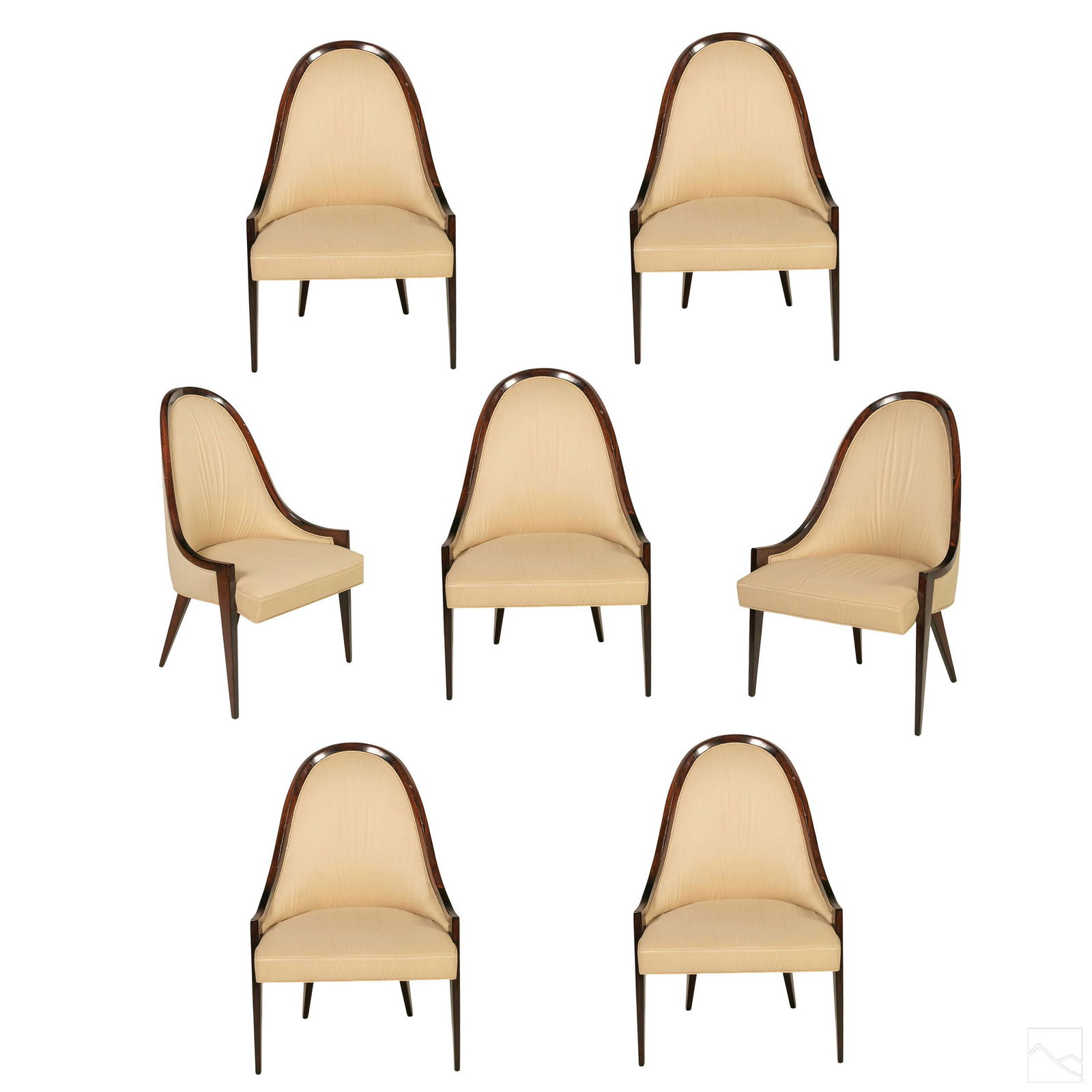 Transitional Style Mahogany Dining Room Chairs Set (1 of 10)