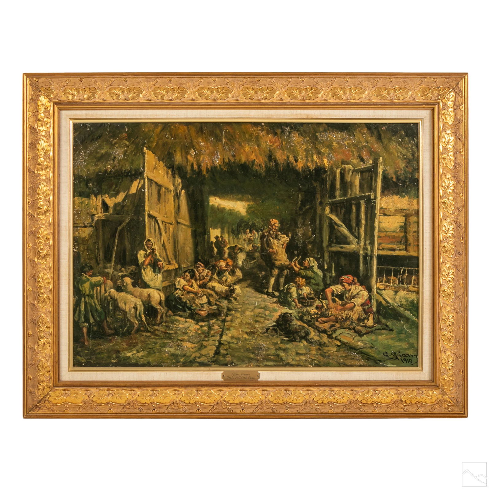 Gian Gianni b.1837 Italian Realism Genre Painting (1 of 6)