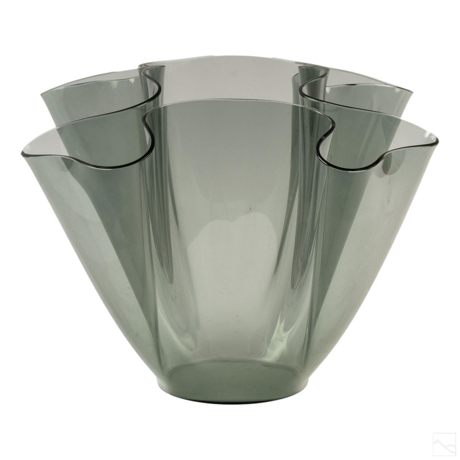 Mid Century Modern Italian Glass Handkerchief Vase (1 of 5)