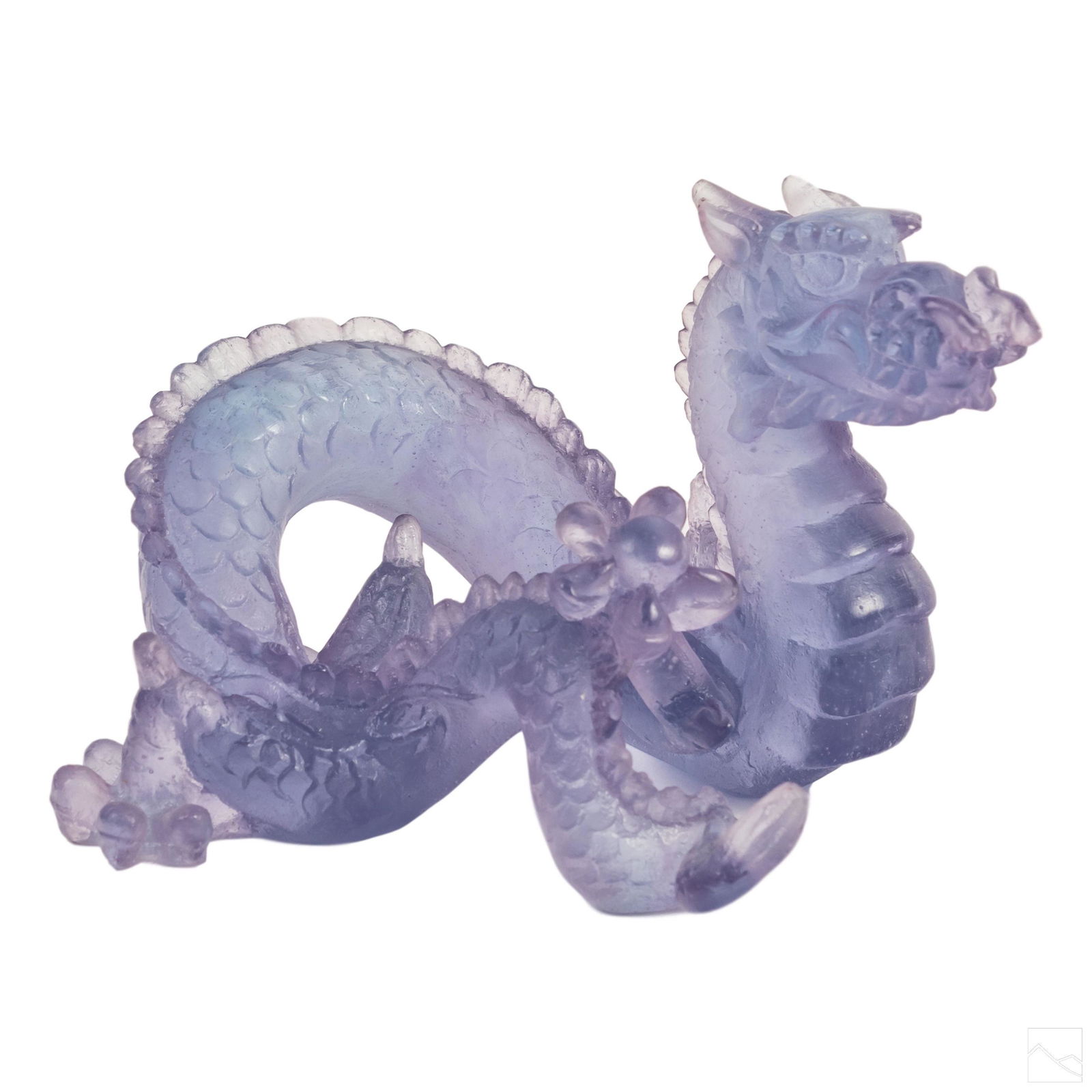 Daum France LE Amethyst Crystal Dragon Sculpture (1 of 6)