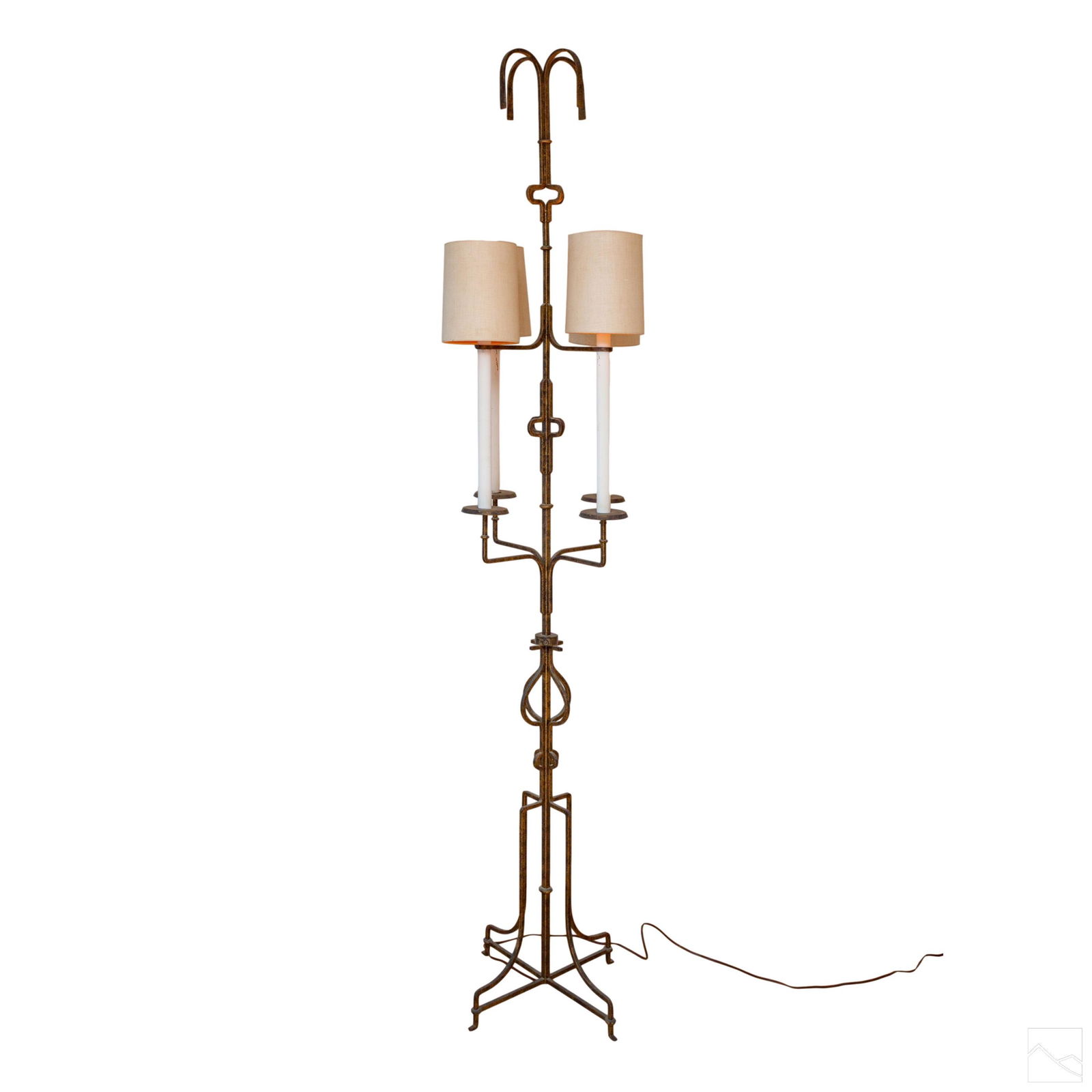 Tommi Parzinger Modern Iron Candelabra Floor Lamp (1 of 7)