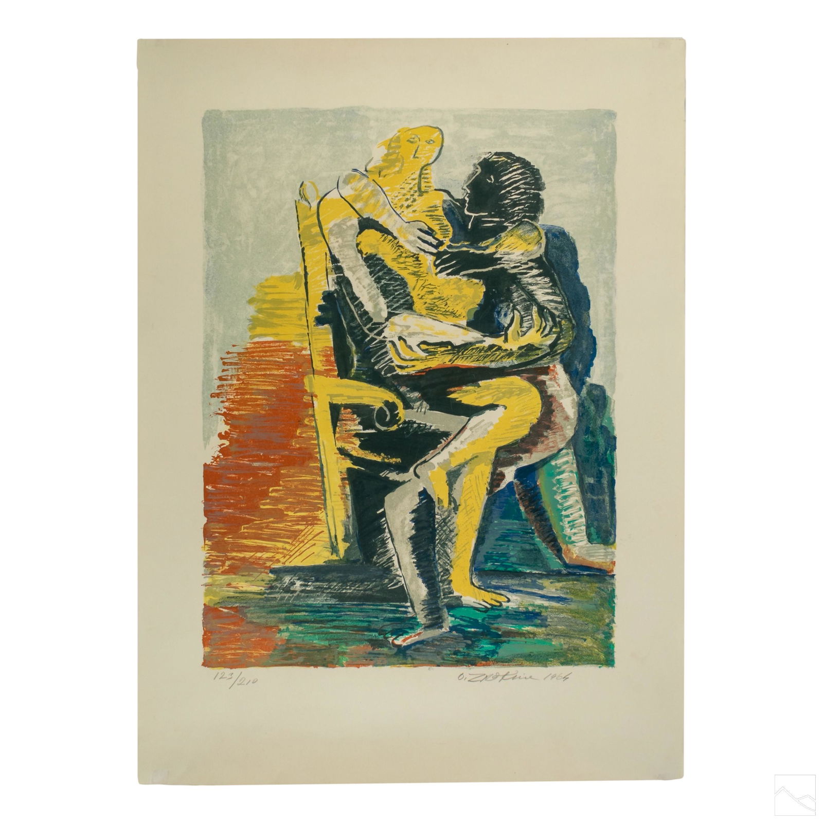 Ossip Zadkine 1890-1967 Modern Abstract Lithograph (1 of 5)