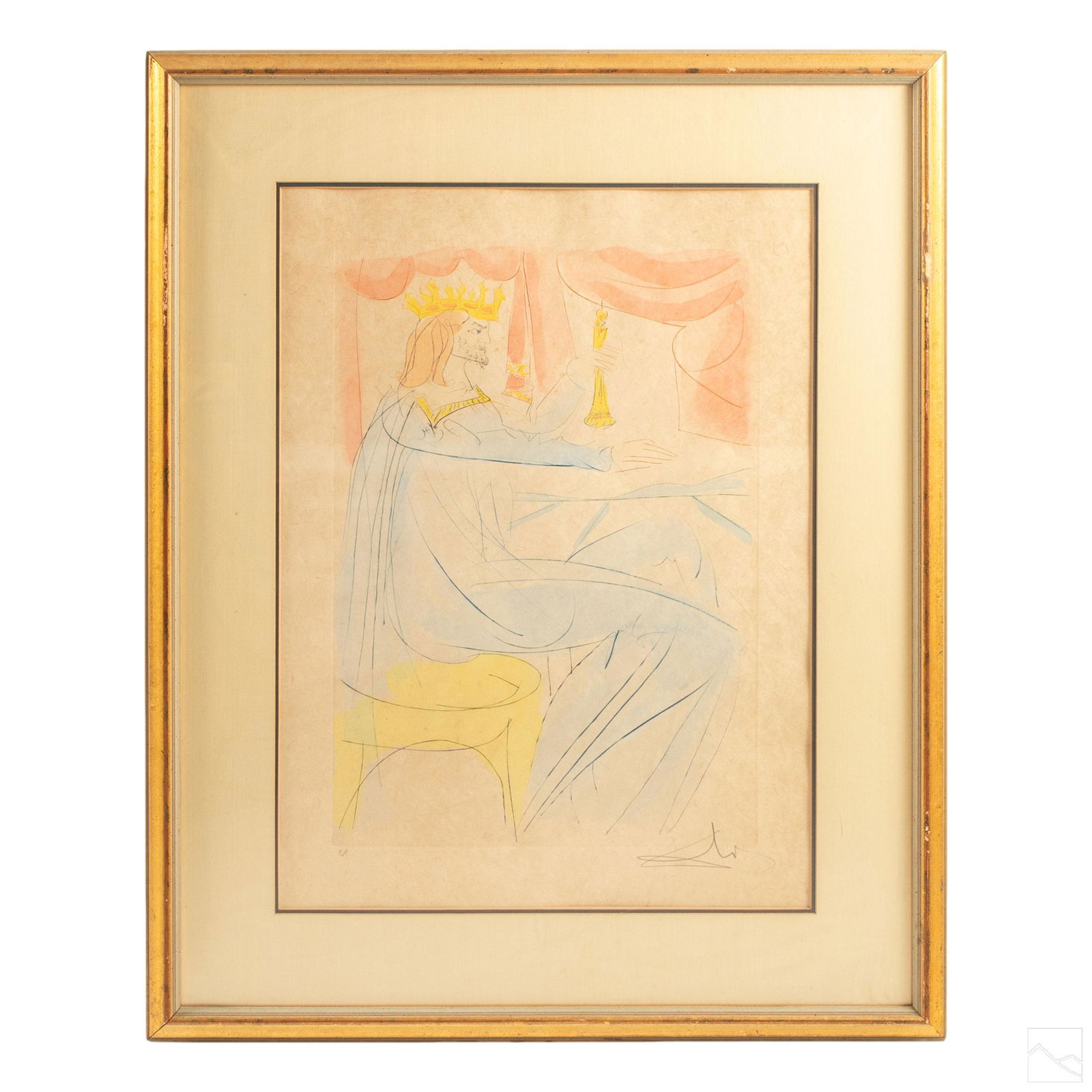 Salvador Dali 1904-1989 Signed King Solomon Litho (1 of 12)