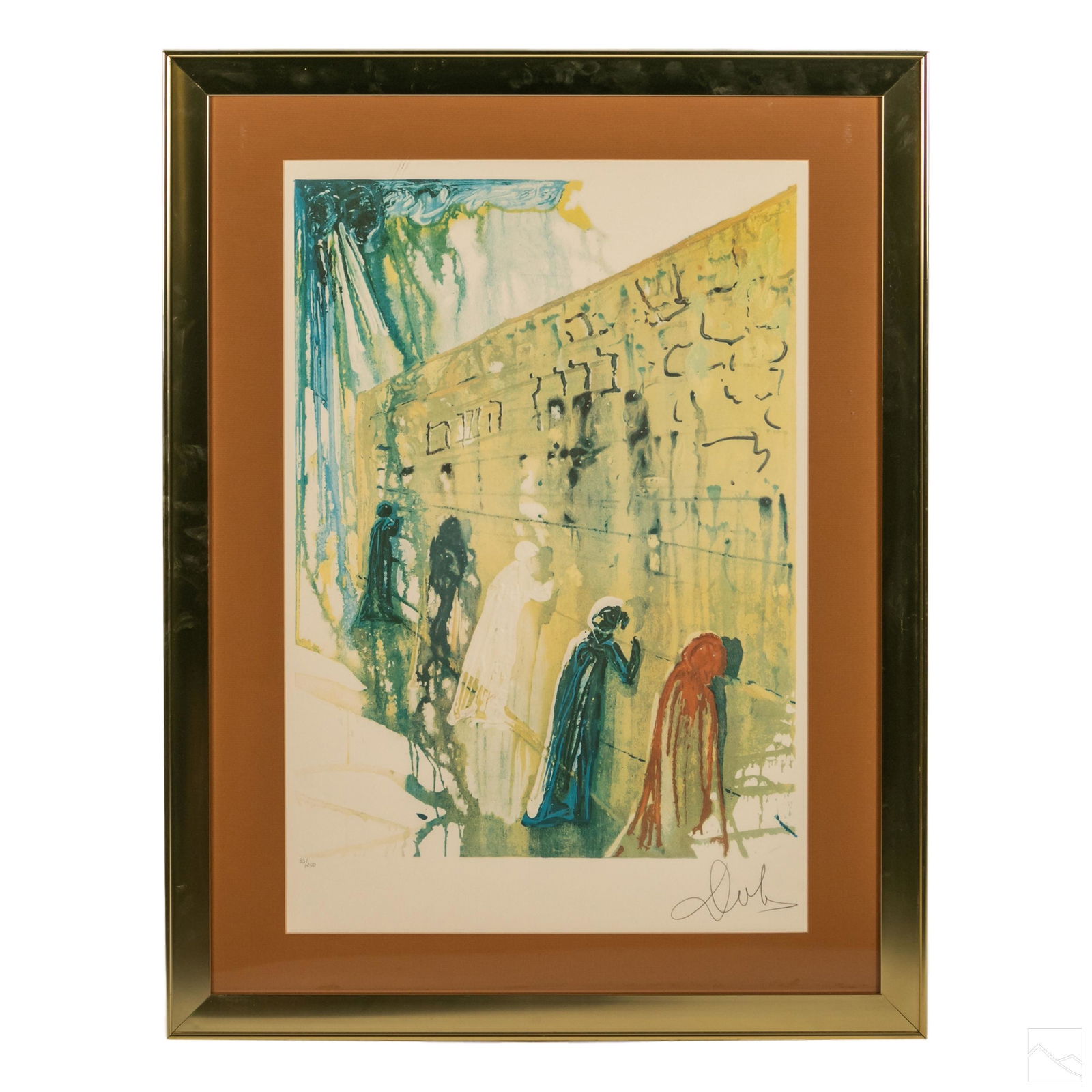 Salvador Dali 1904-1989 Signed Wailing Wall Print (1 of 5)