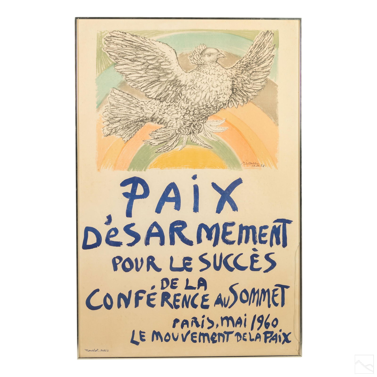 Deschamps "Paix Disarmement" Poster, after Picasso (1 of 6)