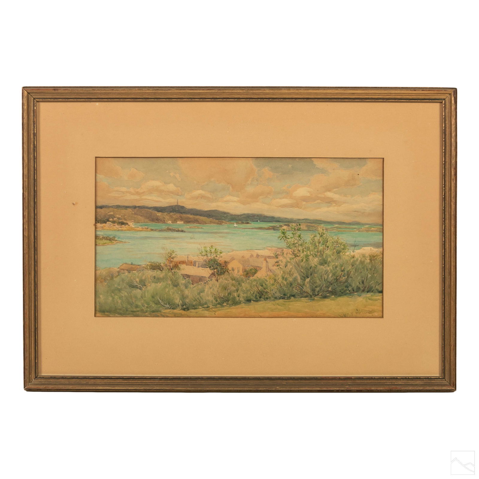 W. T. Richards 1833-1908 Landscape Art WC Painting (1 of 5)