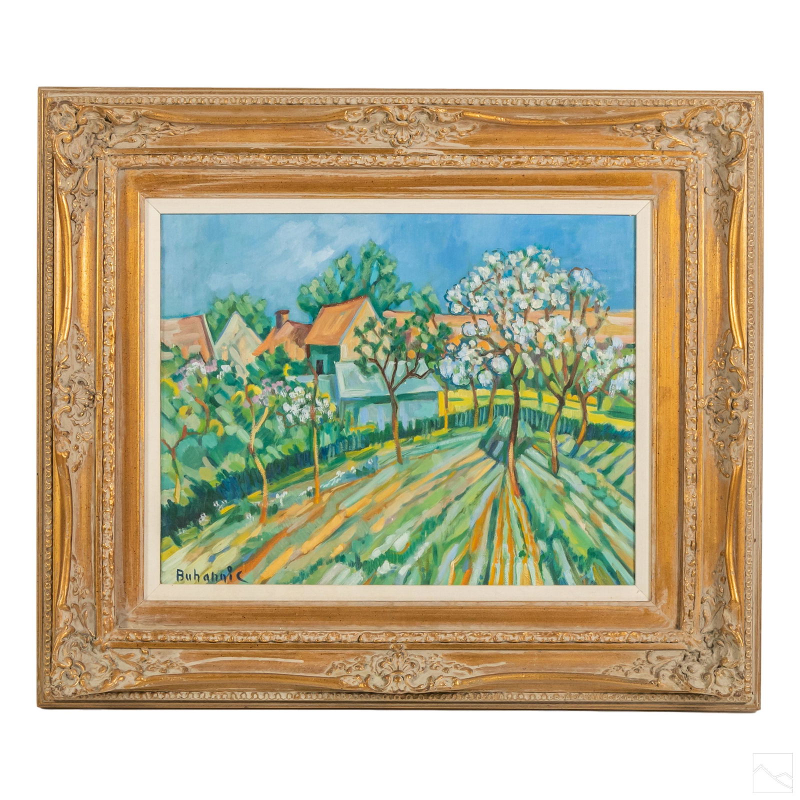 J.Y. Buhannic Neo Impressionist Landscape Painting (1 of 5)