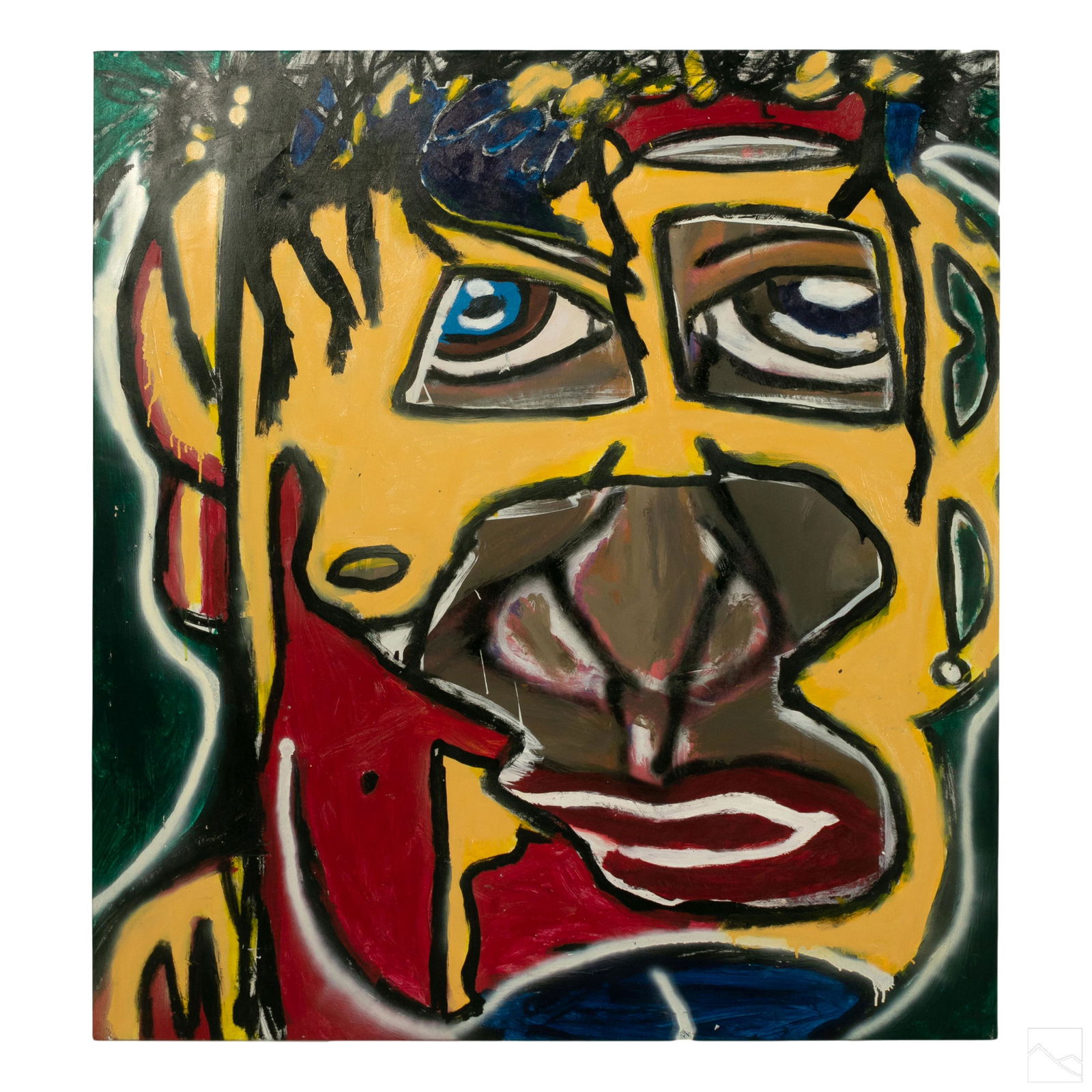 Ernest Rosenberg Outsider Graffiti Art Painting (1 of 7)