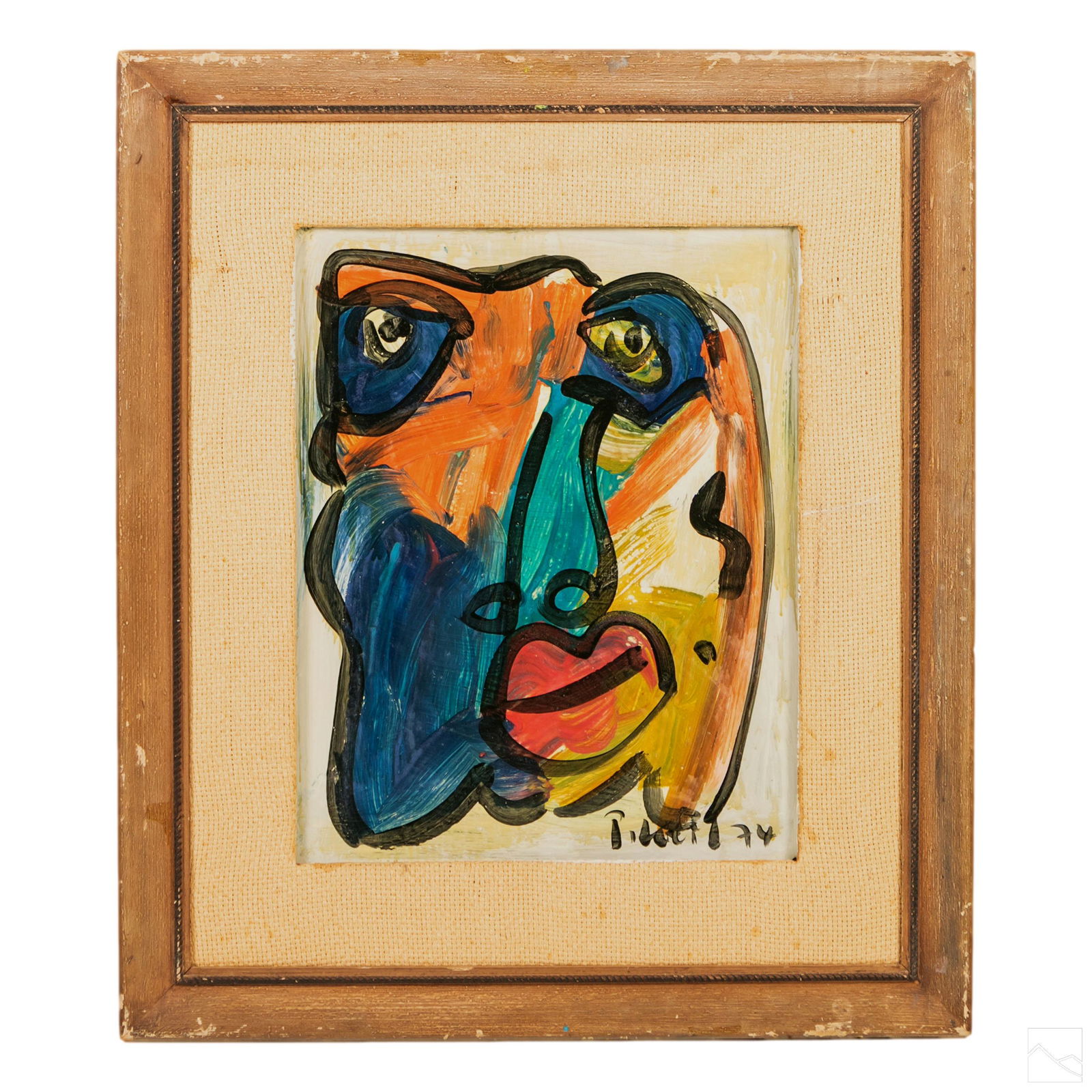 Peter Keil b.1942 Neo Expressionism Face Painting (1 of 6)