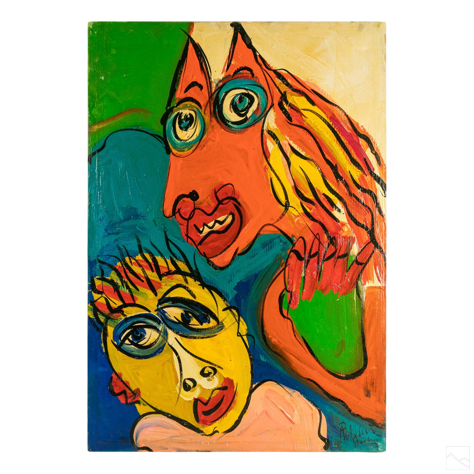 Peter Keil (b.1942) Neo Expressionism Art Painting (1 of 7)