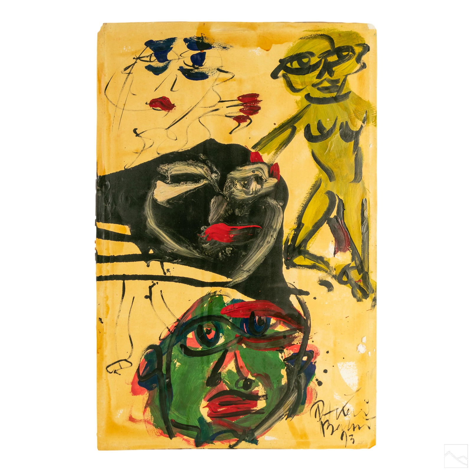 Peter Keil (b.1942) Neo Expressionism Art Painting (1 of 7)