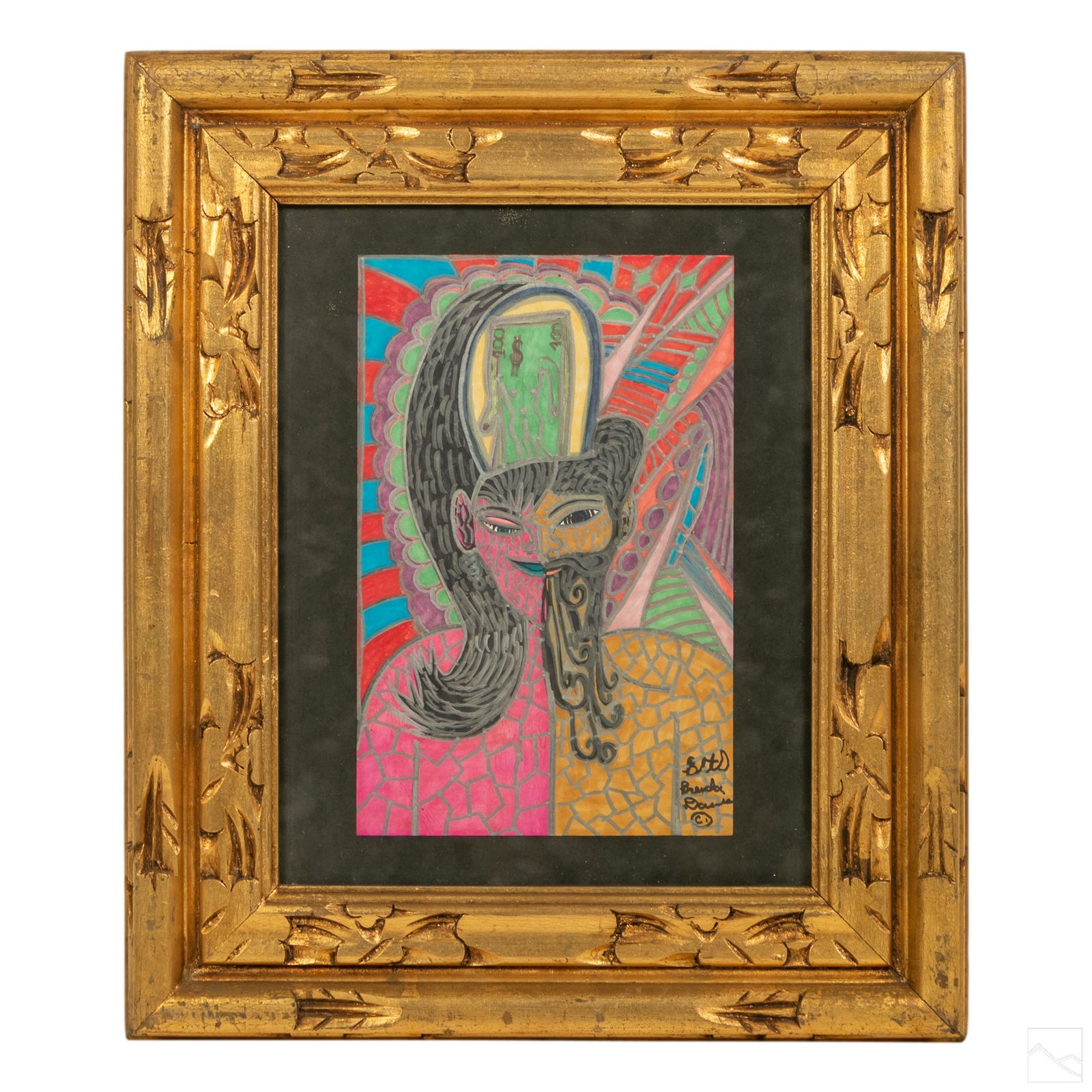 Brenda Davis b1962 Abstract Expressionism Painting (1 of 5)