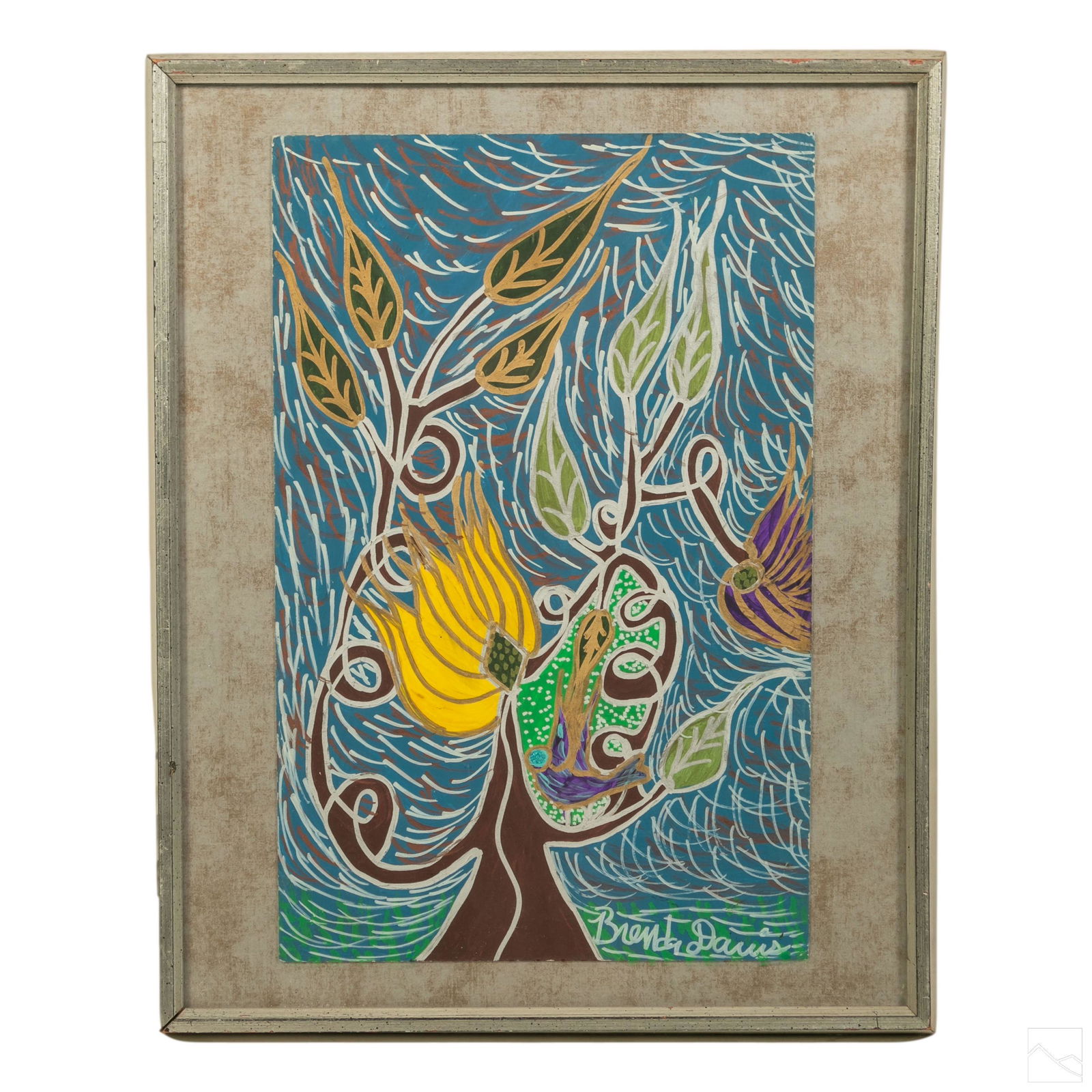 Brenda Davis b1962 Abstract Expressionism Painting (1 of 5)