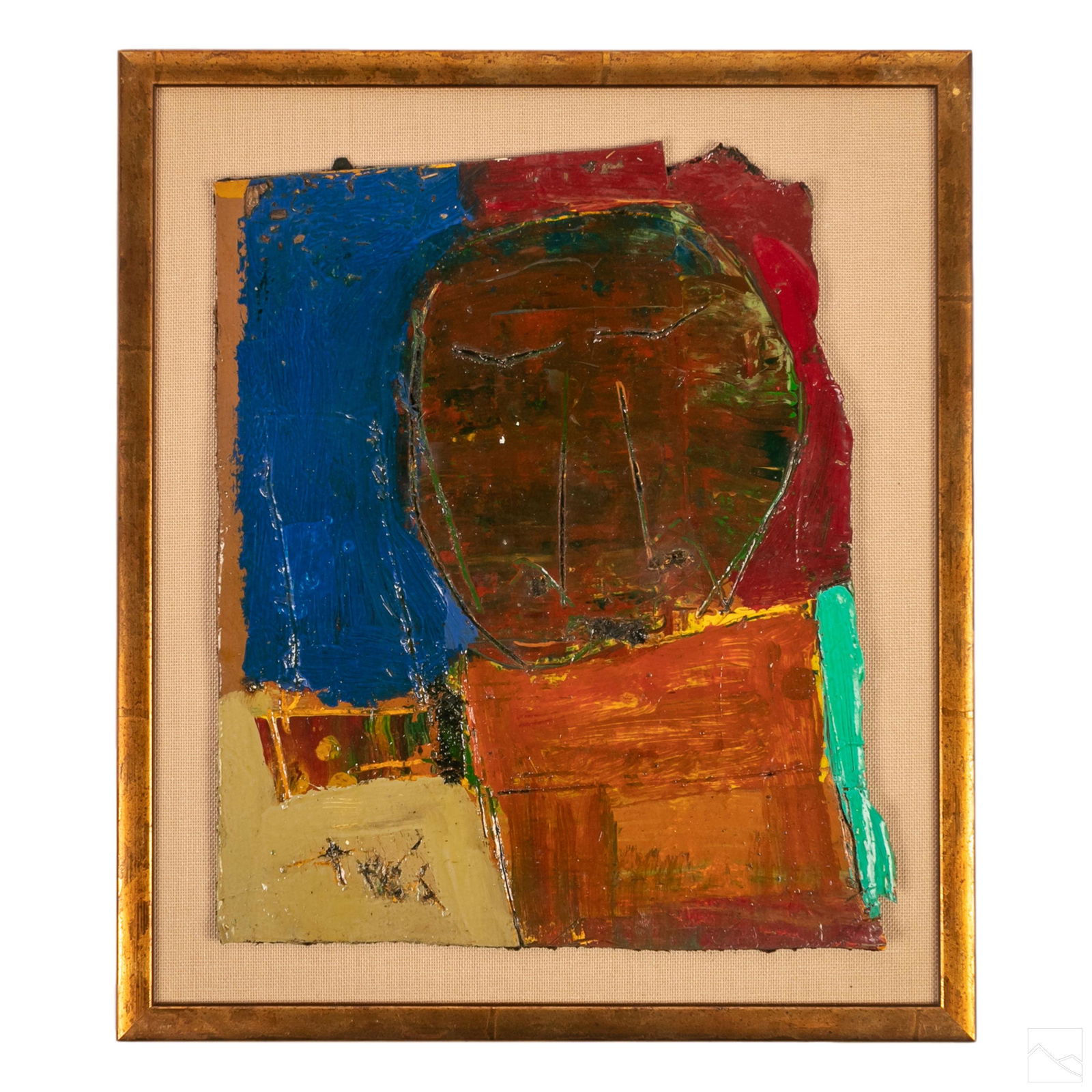 Tres Taylor Naive Abstract Art Tar Paper Painting (1 of 5)