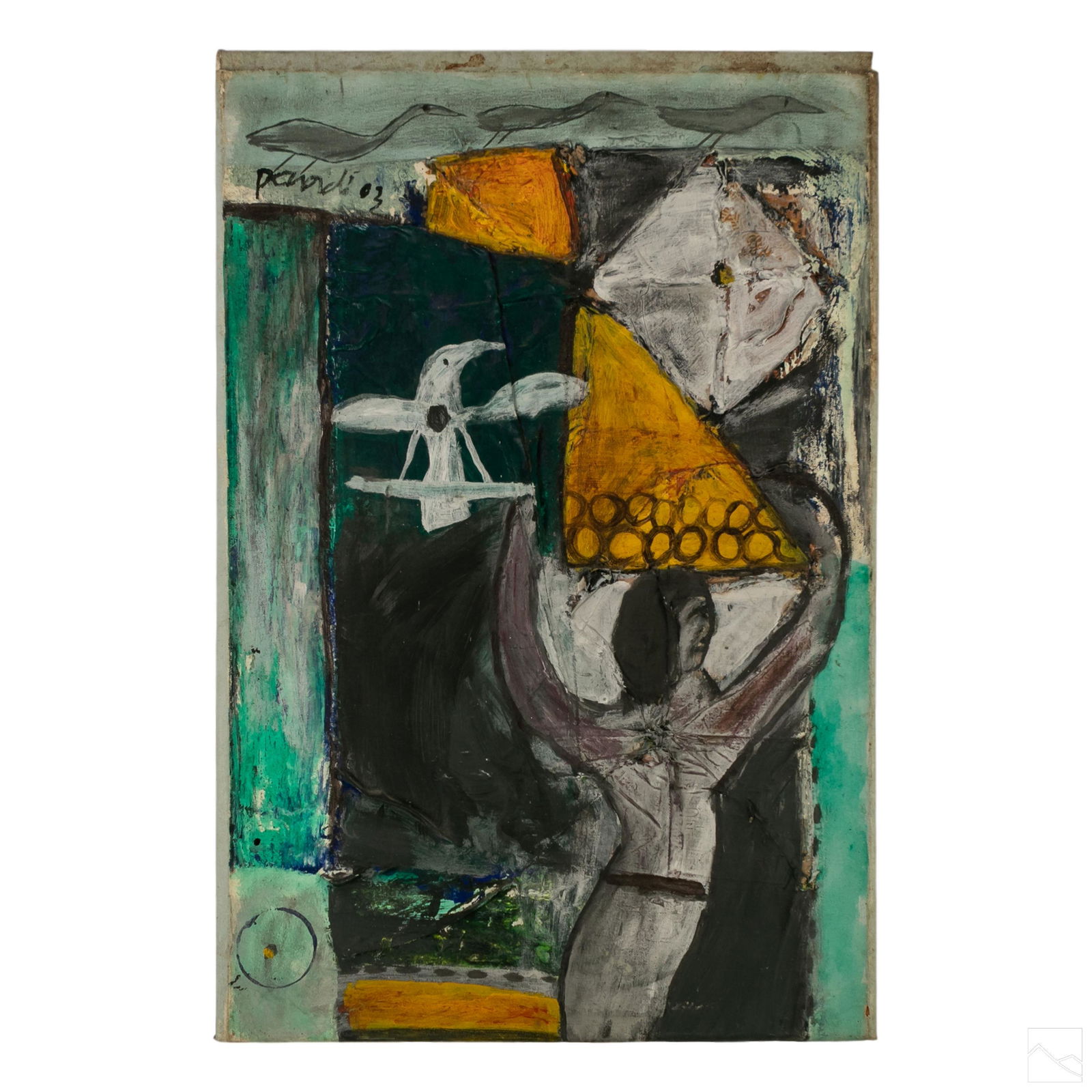 Pandi (b. 1980) Balinese Modern Abstract Painting (1 of 5)