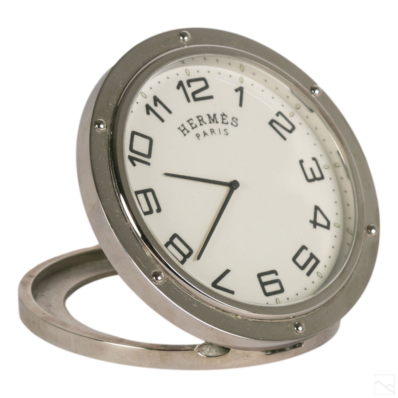Hermes Paris Pendulette Clipper Travel Desk Clock (1 of 7)